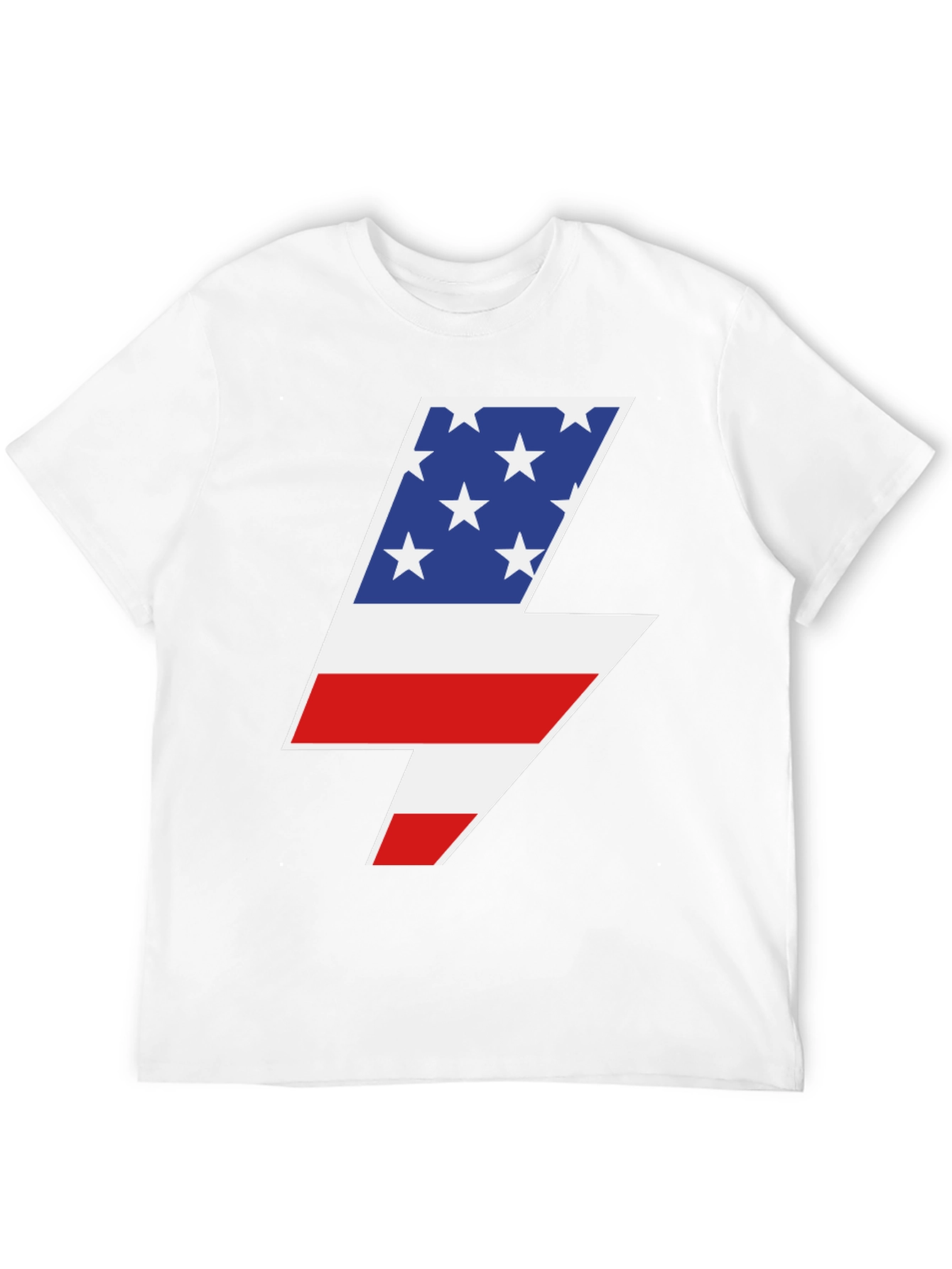 American Flag Lightning Bolt Graphic Tee