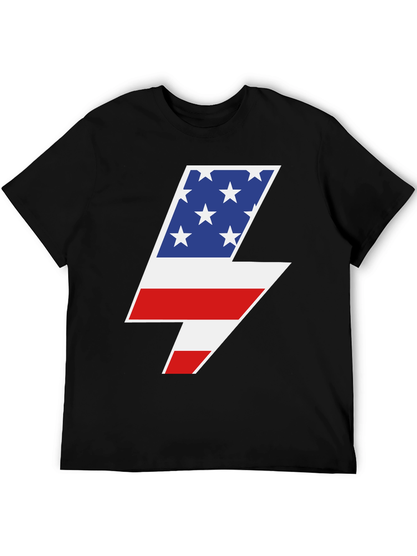 American Flag Lightning Bolt Graphic Tee