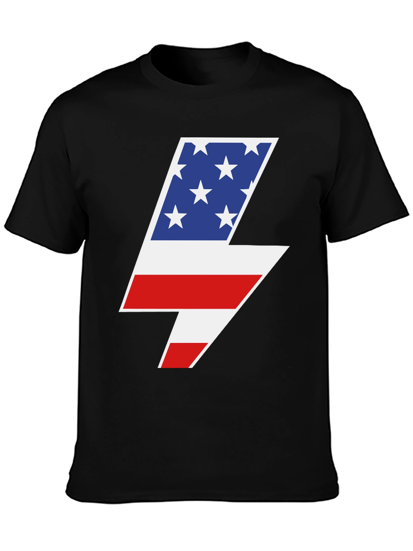American Flag Lightning Bolt Graphic Tee