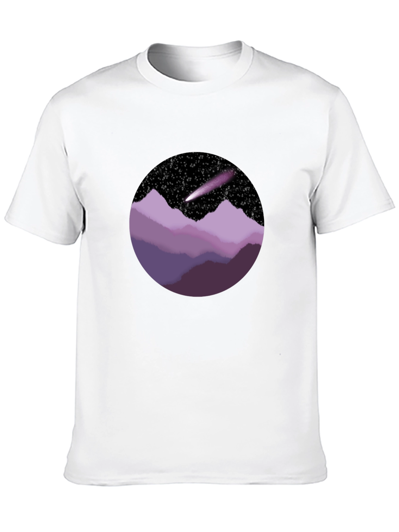 Cosmic Mountain Tee - Unique Graphic T-Shirt