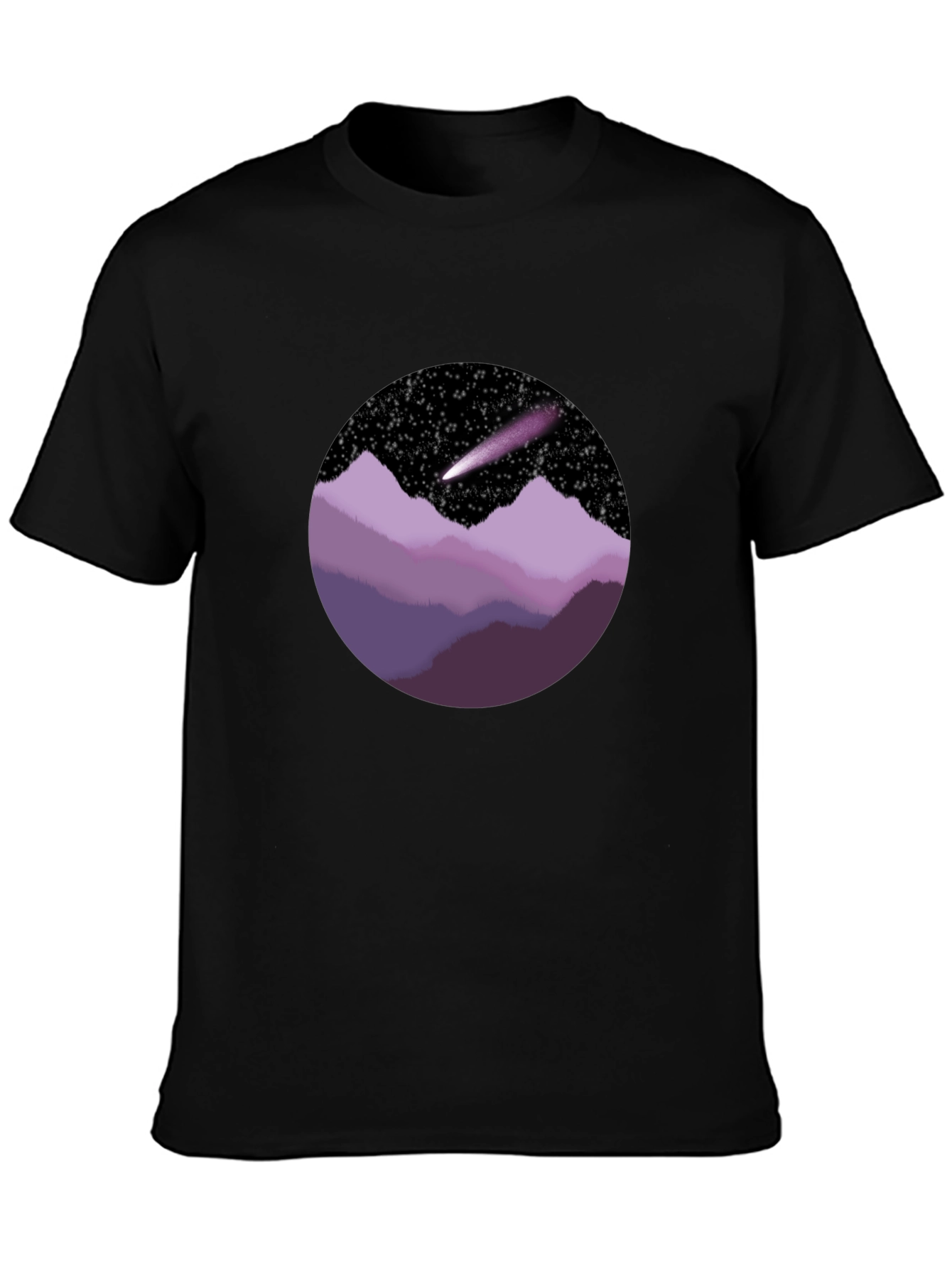 Cosmic Mountain Tee - Unique Graphic T-Shirt
