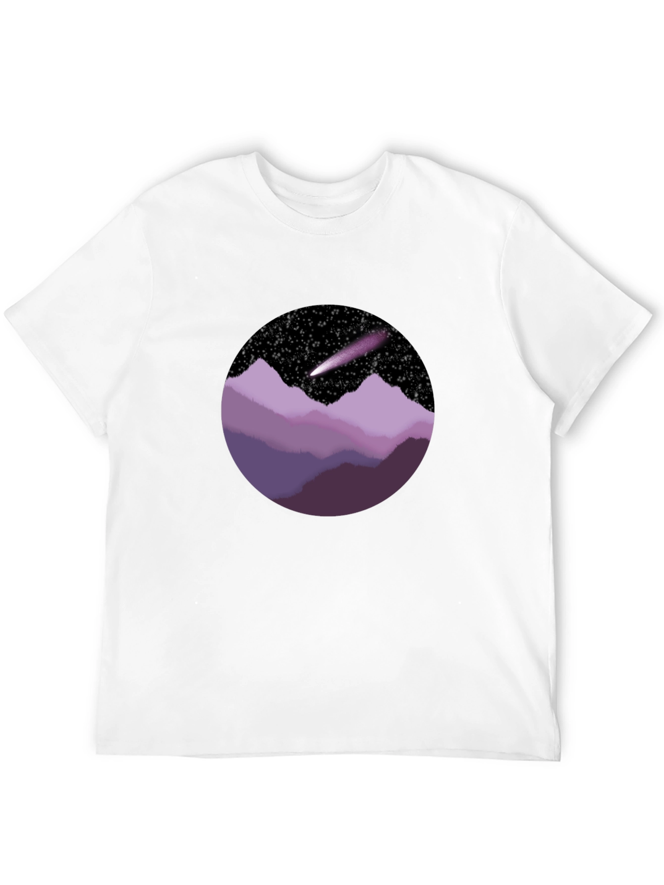 Cosmic Mountain Tee - Unique Graphic T-Shirt
