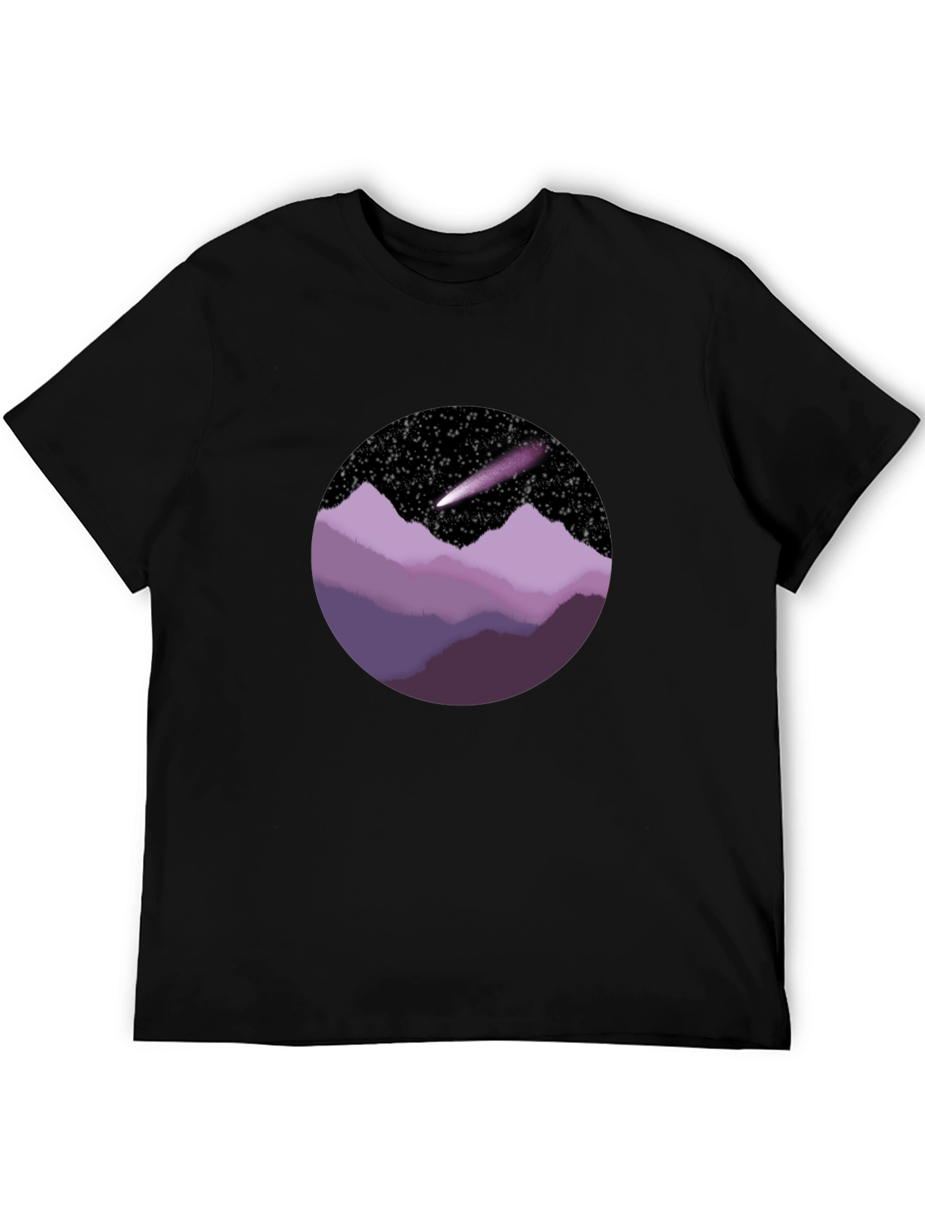 Cosmic Mountain Tee - Unique Graphic T-Shirt