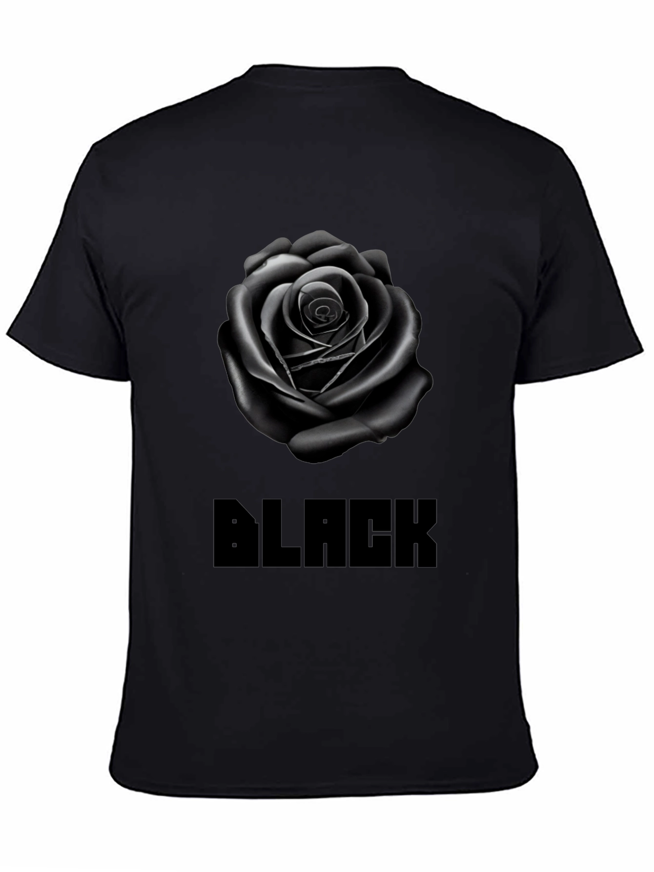 Black Rose Graphic Tee - Stylish Mens T-Shirt