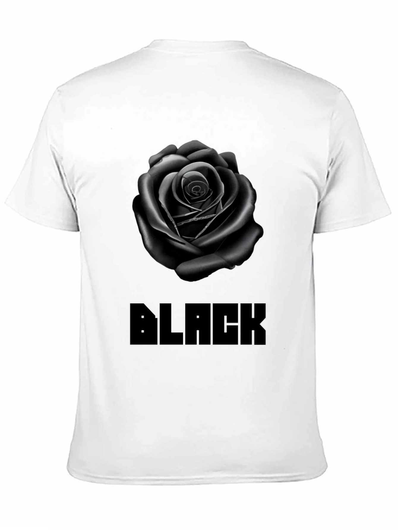 Black Rose Graphic Tee - Stylish Mens T-Shirt