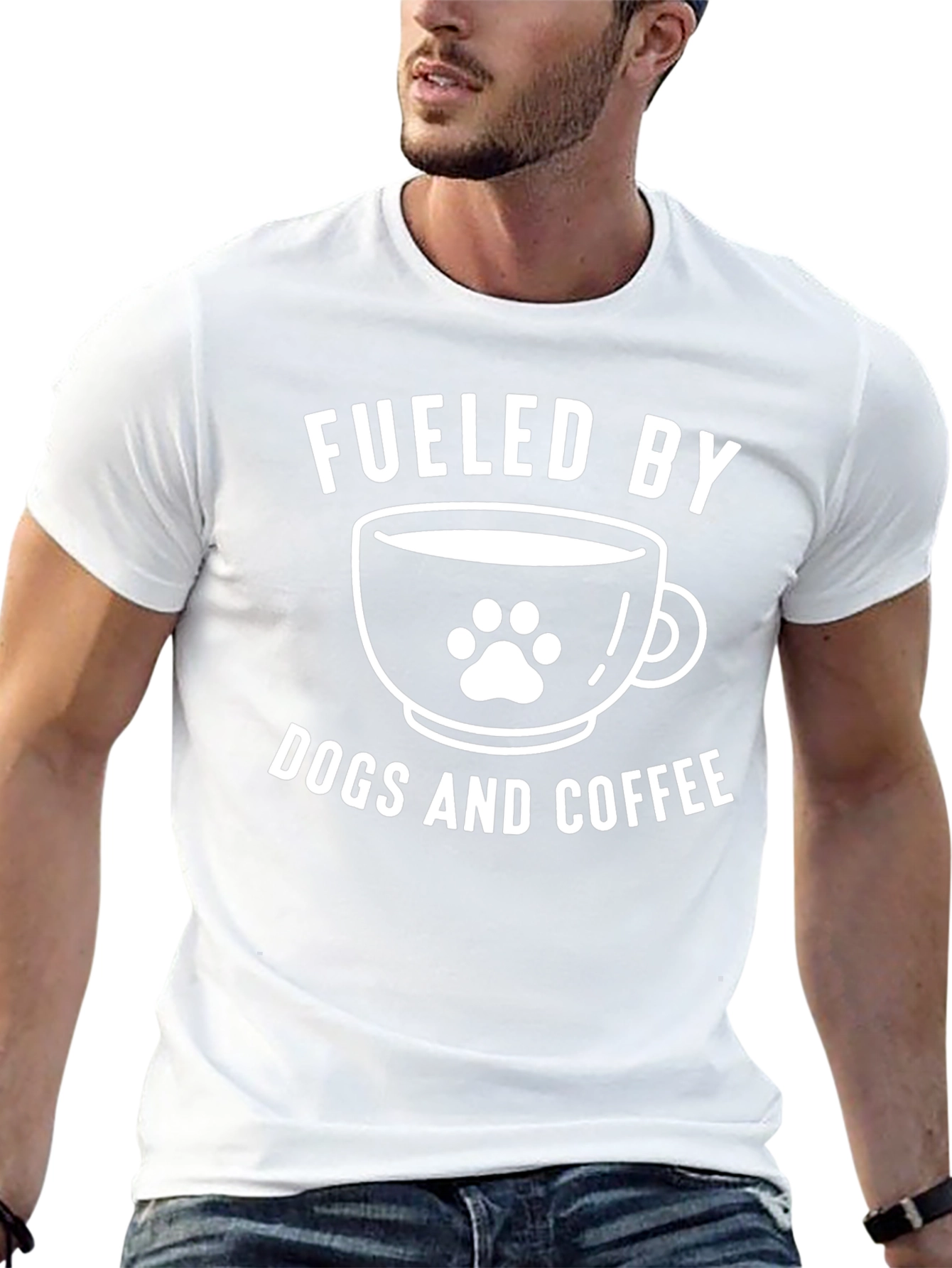 Fueled by Dogs and Coffee Graphic Tee