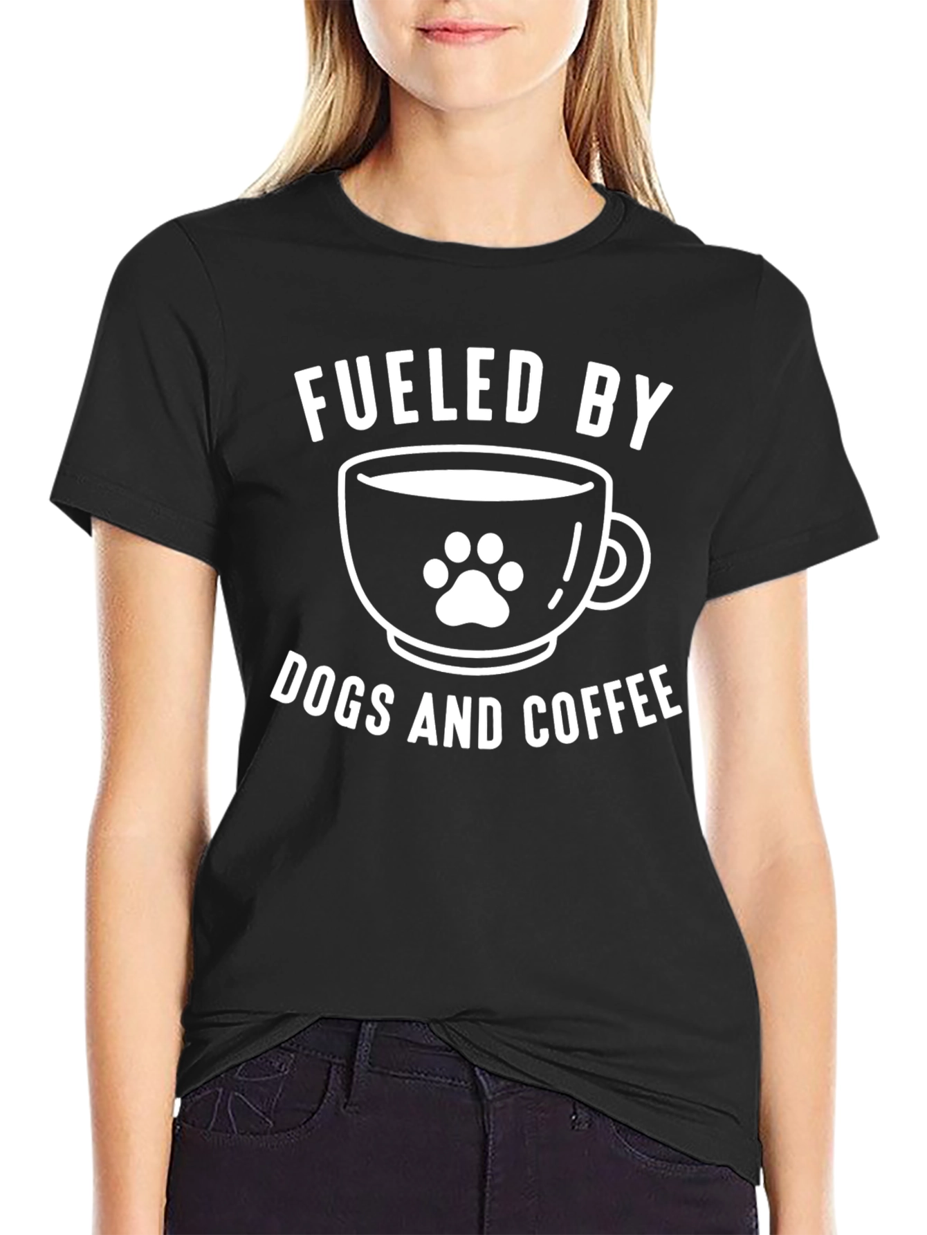 Fueled by Dogs and Coffee Graphic Tee