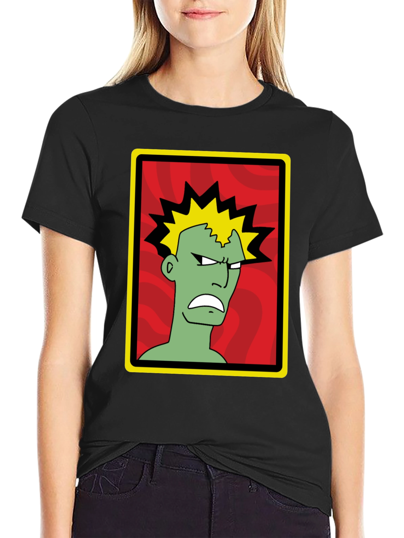 Ren and Stimpy Ren T-Shirt - Black