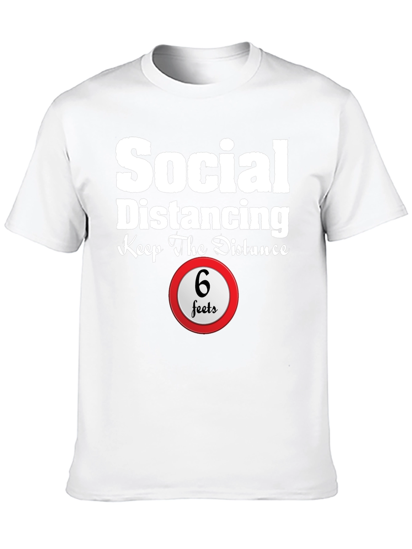 Social Distancing Graphic Tee - Keep The Distance