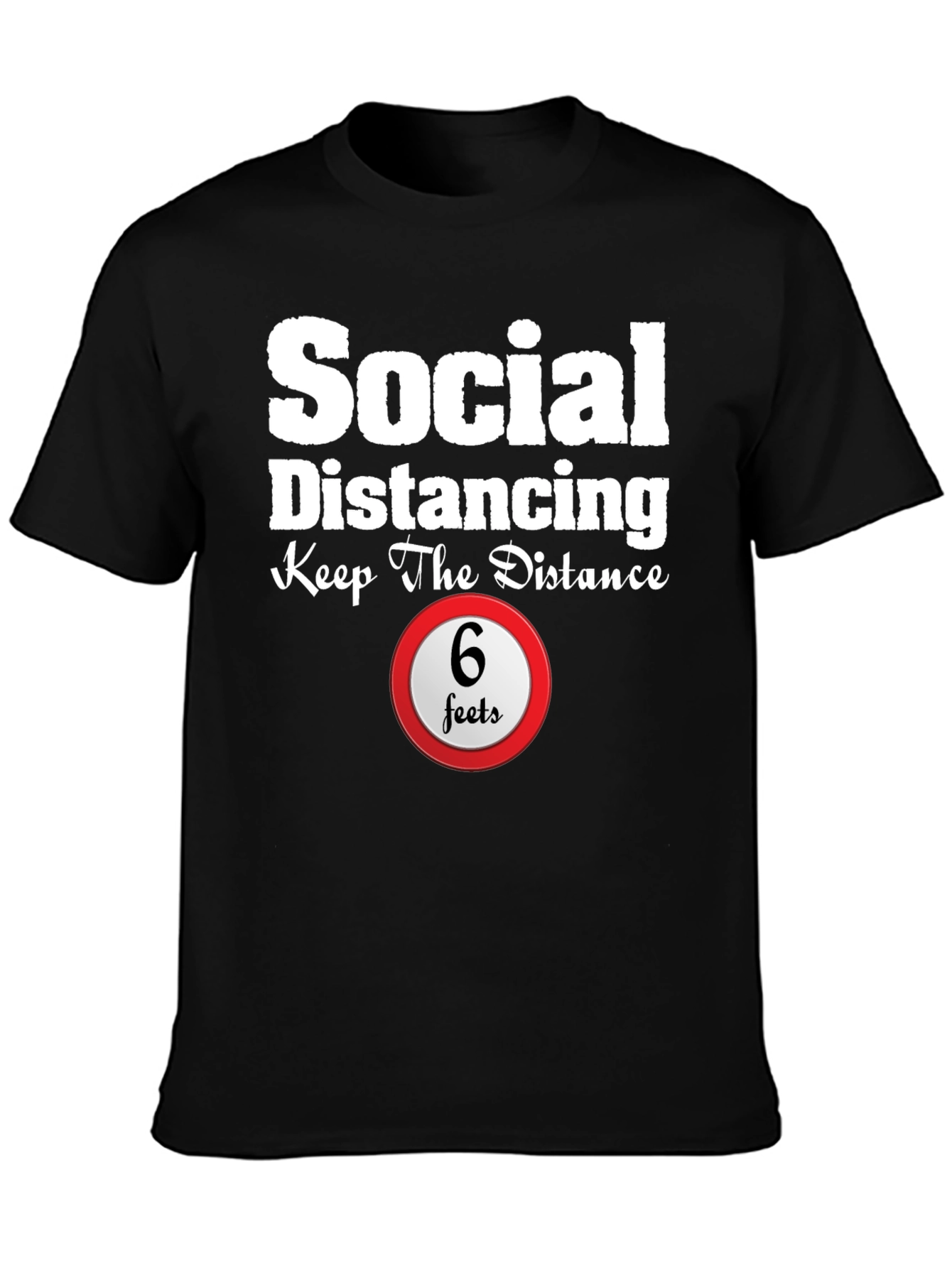 Social Distancing Graphic Tee - Keep The Distance