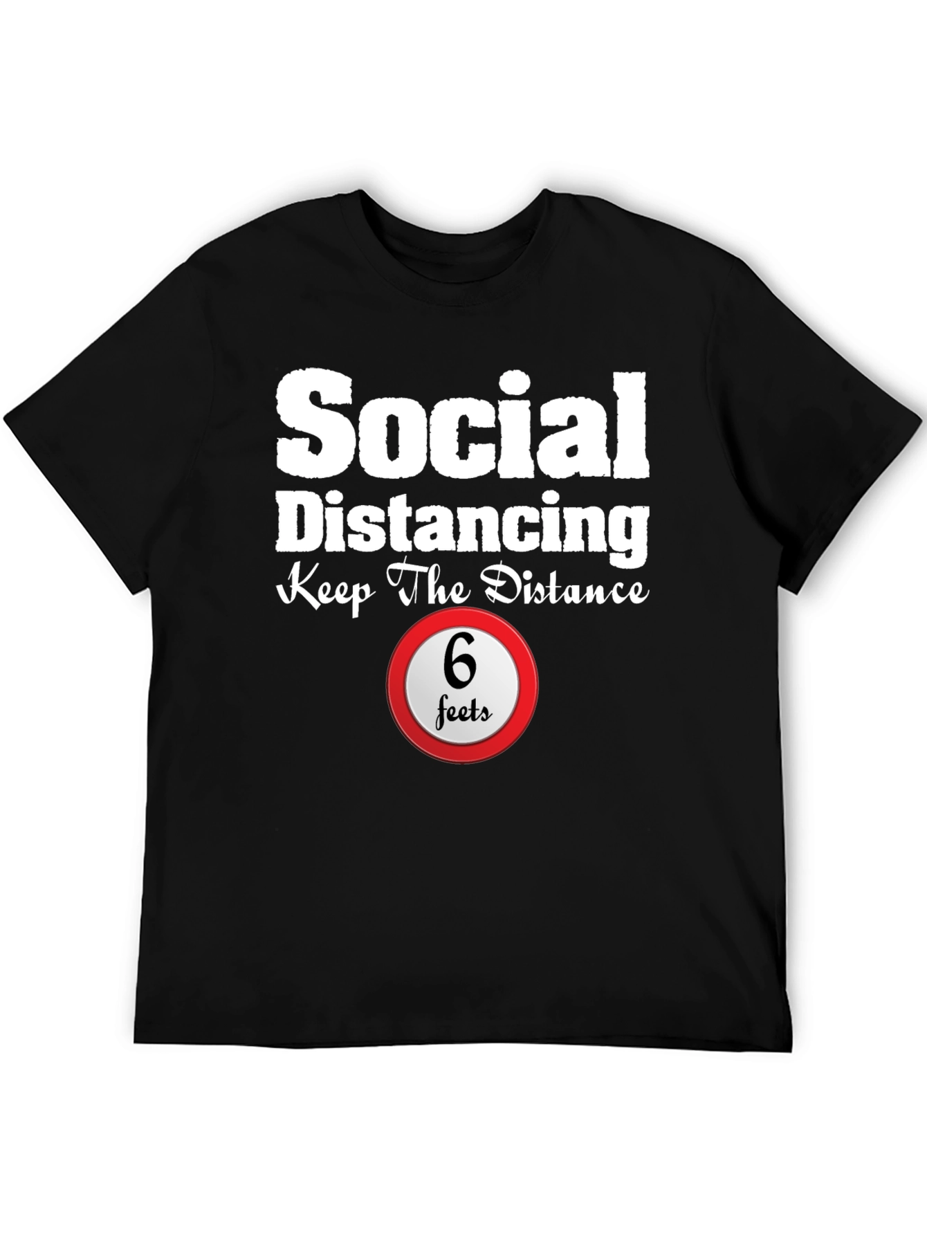 Social Distancing Graphic Tee - Keep The Distance