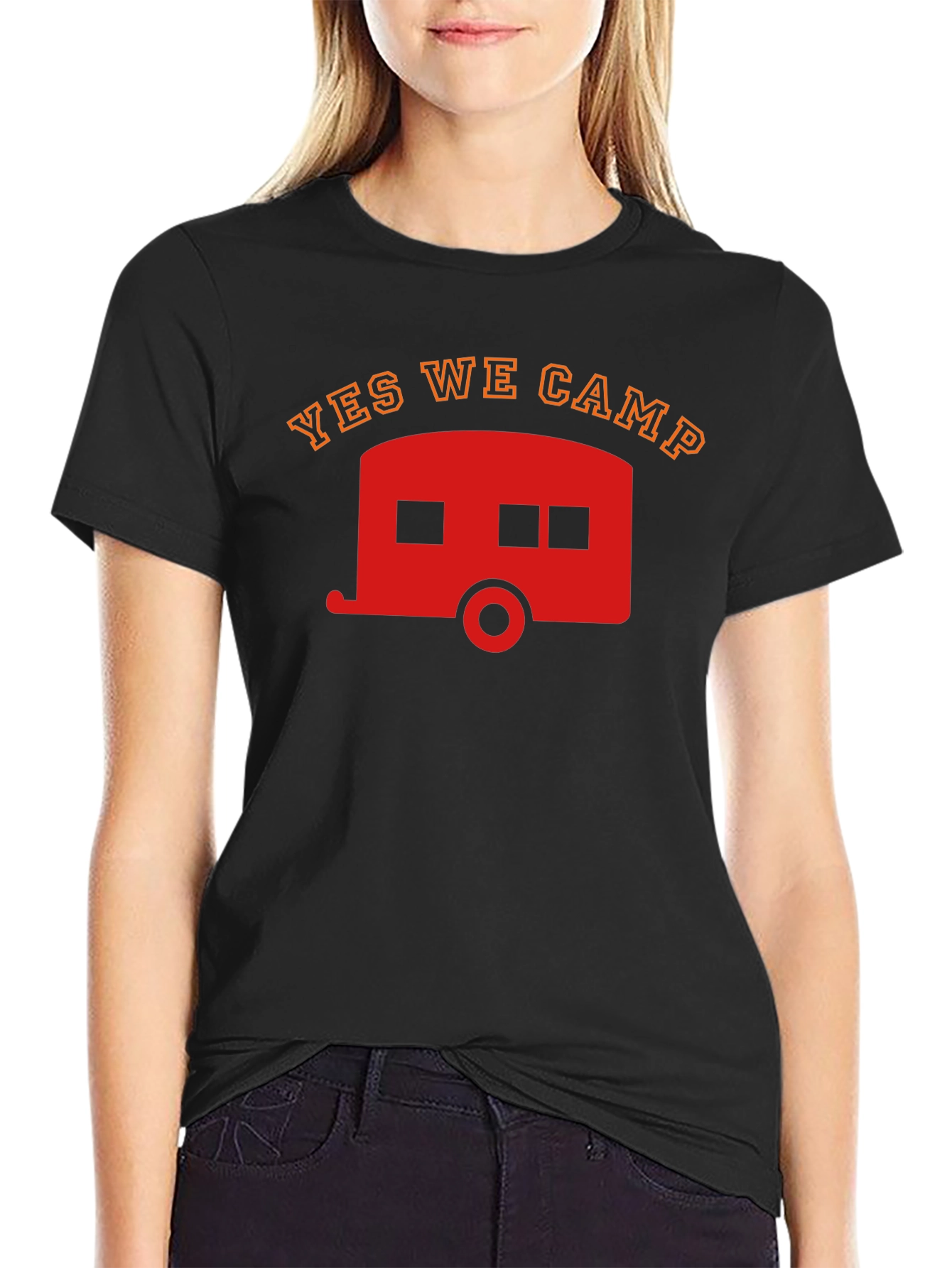 Yes We Camp T-Shirt - Retro Camper Graphic Tee