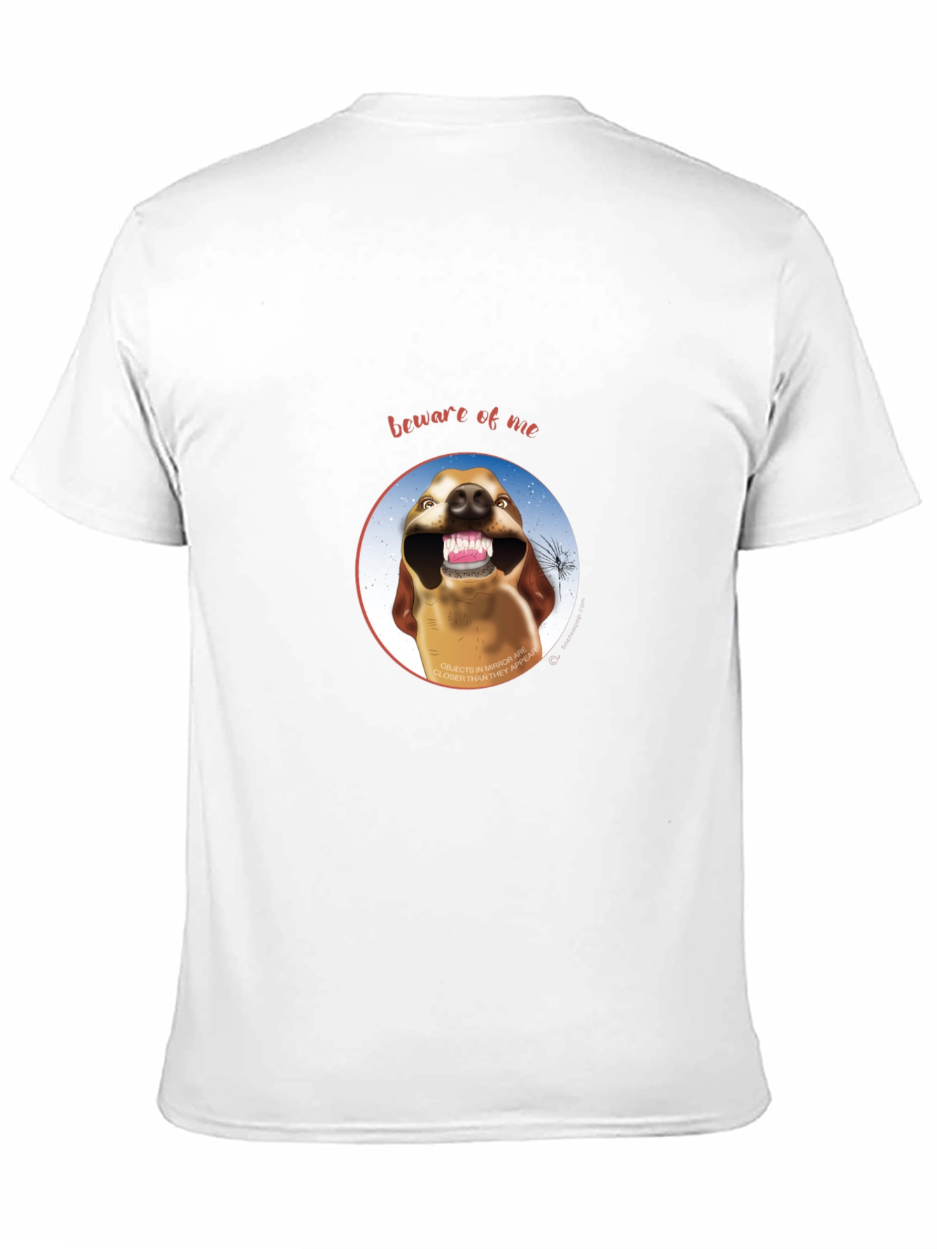Beware of Me Dog Graphic Crew Neck Tee