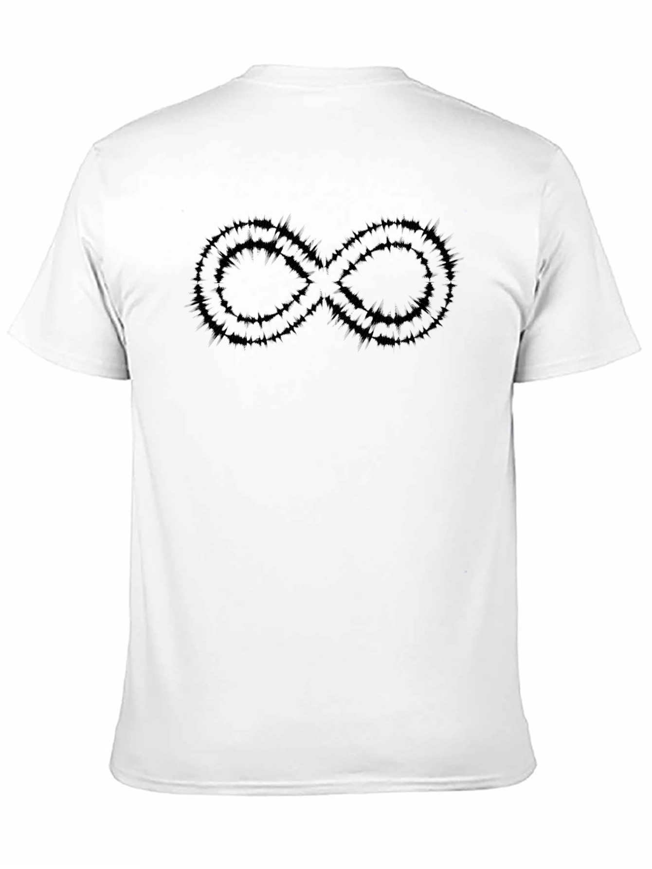 Edgy Infinity Symbol Black T-Shirt