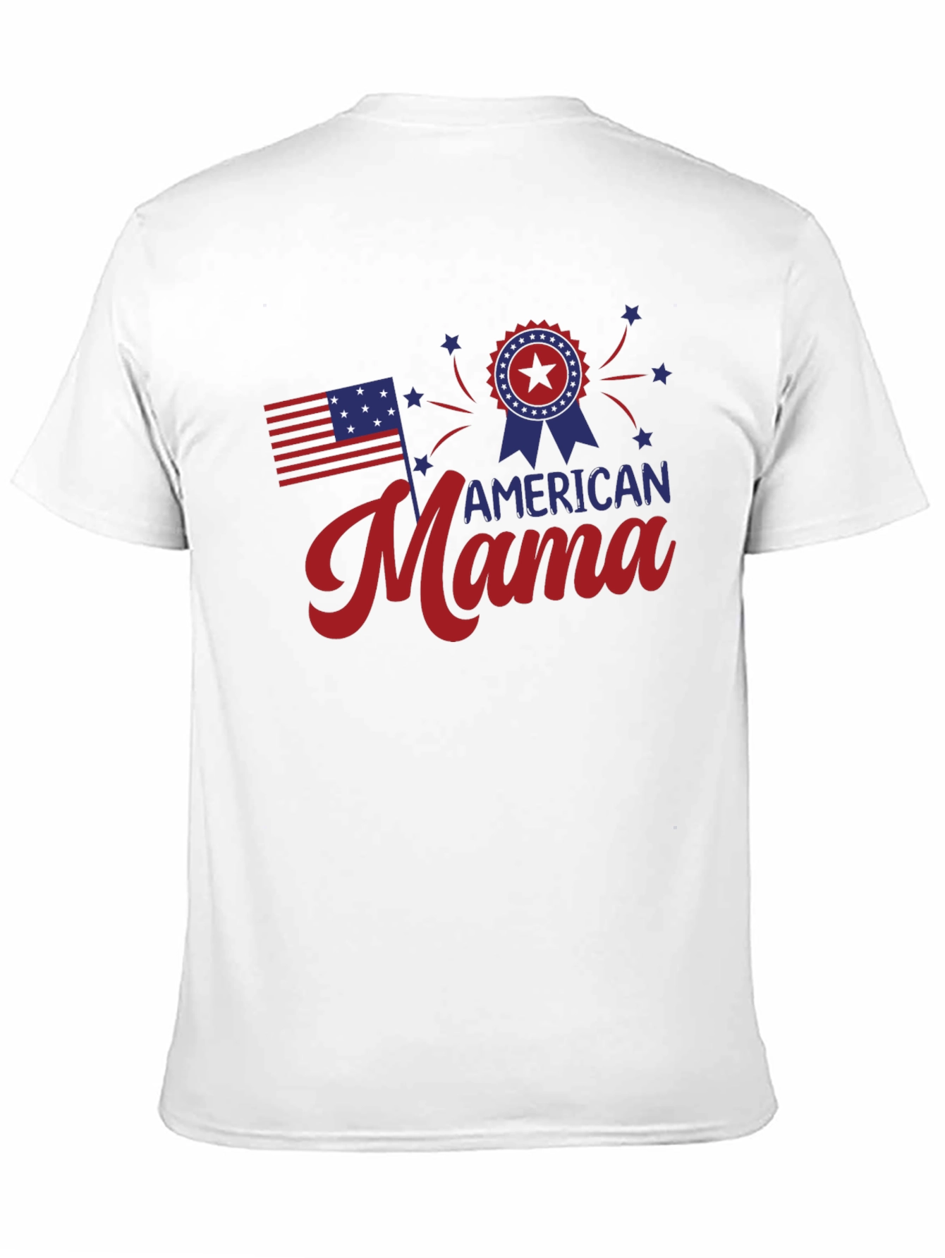 American Mama Graphic Tee - Patriotic Style
