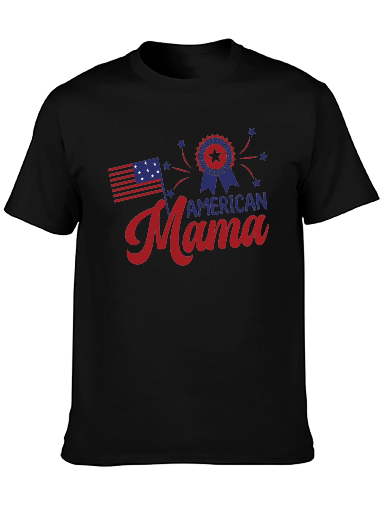 American Mama Graphic Tee - Patriotic Style