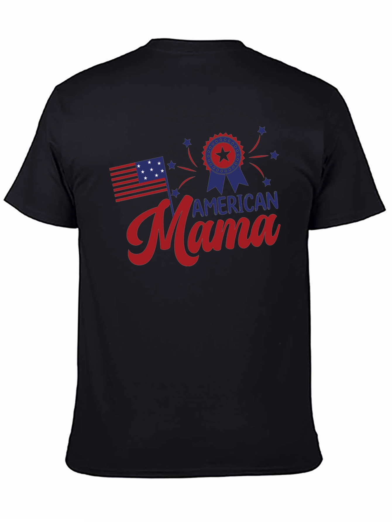 American Mama Graphic Tee - Patriotic Style