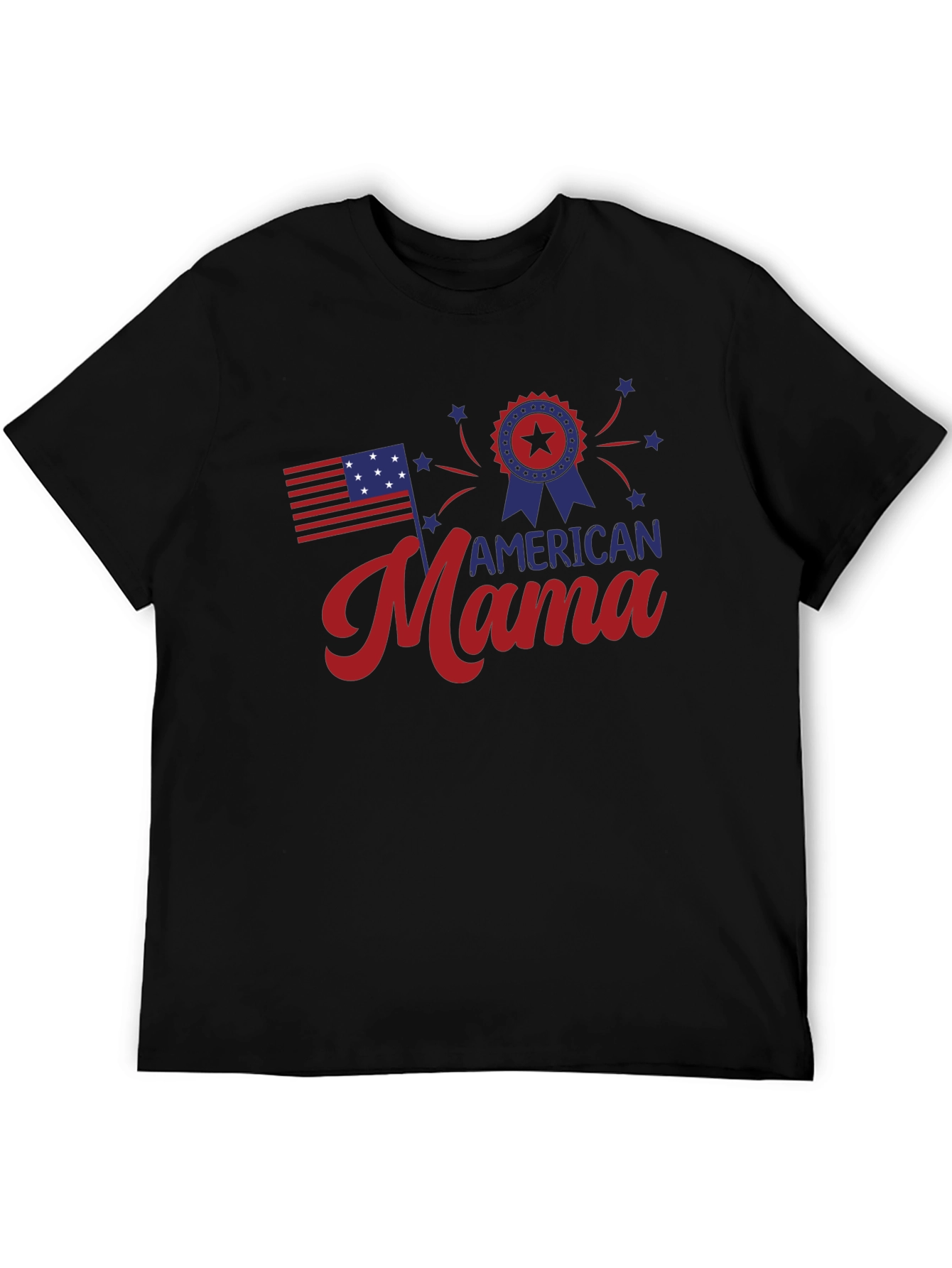 American Mama Graphic Tee - Patriotic Style