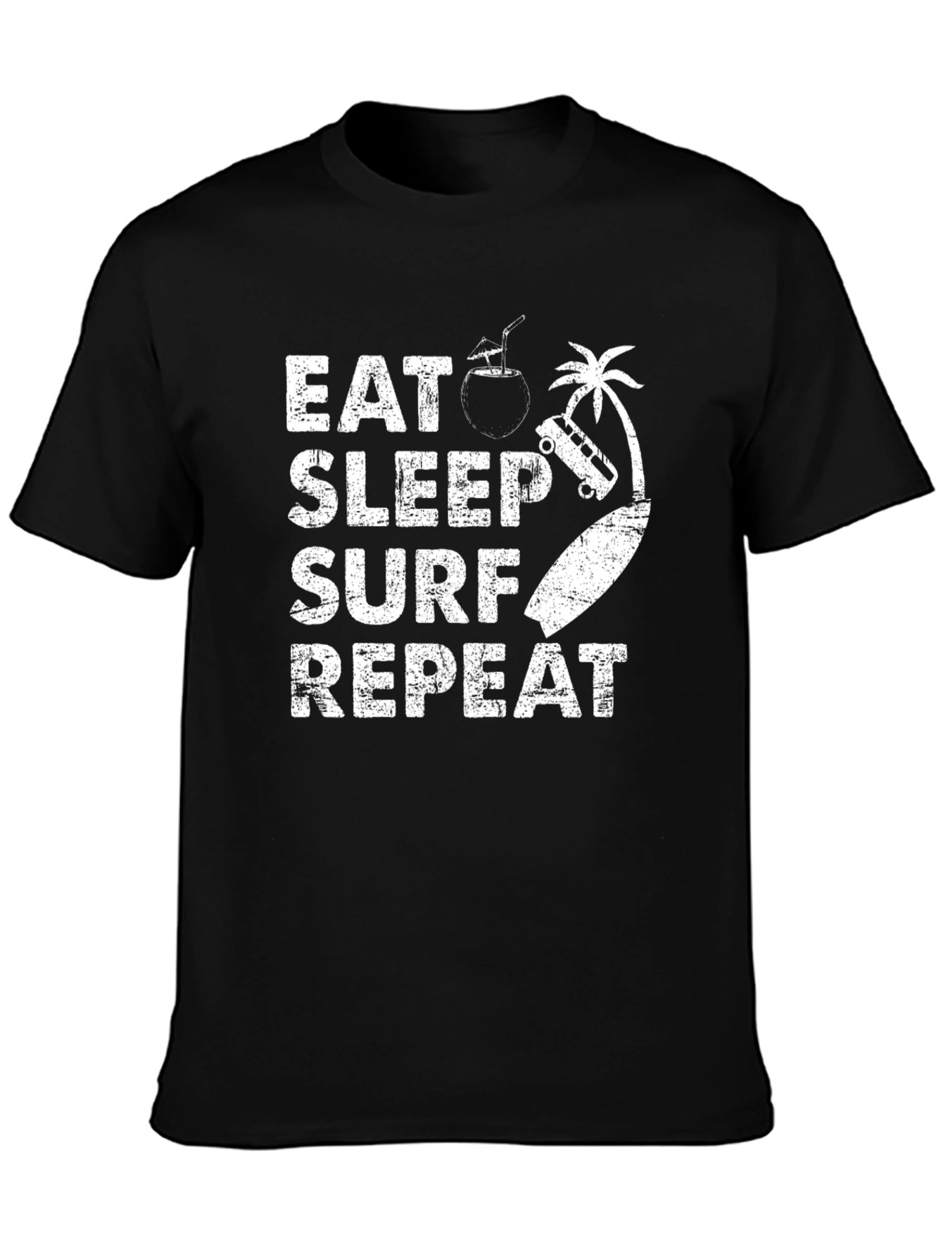 Eat Sleep Surf Repeat Graphic Tee
