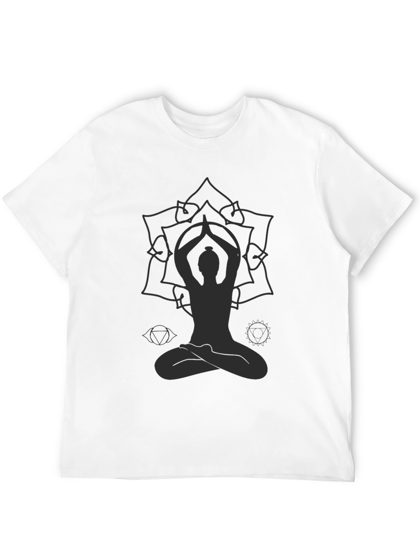 Mens Yoga Mandala Graphic T-Shirt