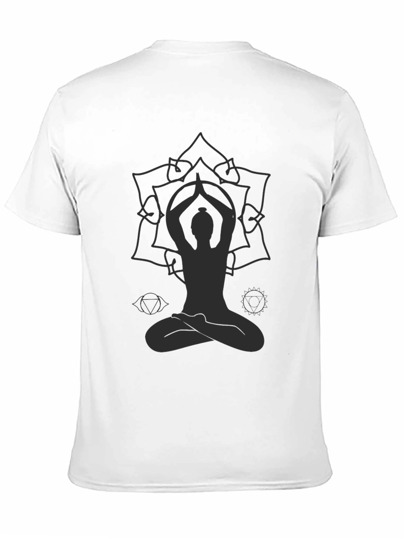 Mens Yoga Mandala Graphic T-Shirt