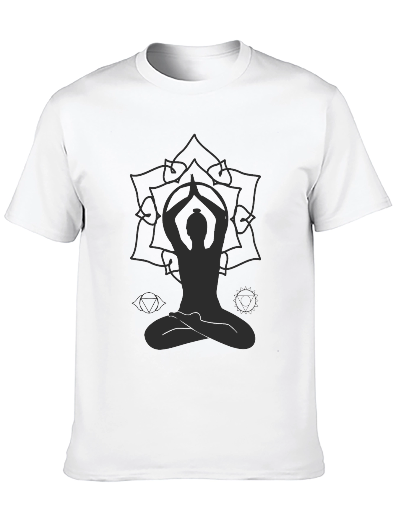 Mens Yoga Mandala Graphic T-Shirt