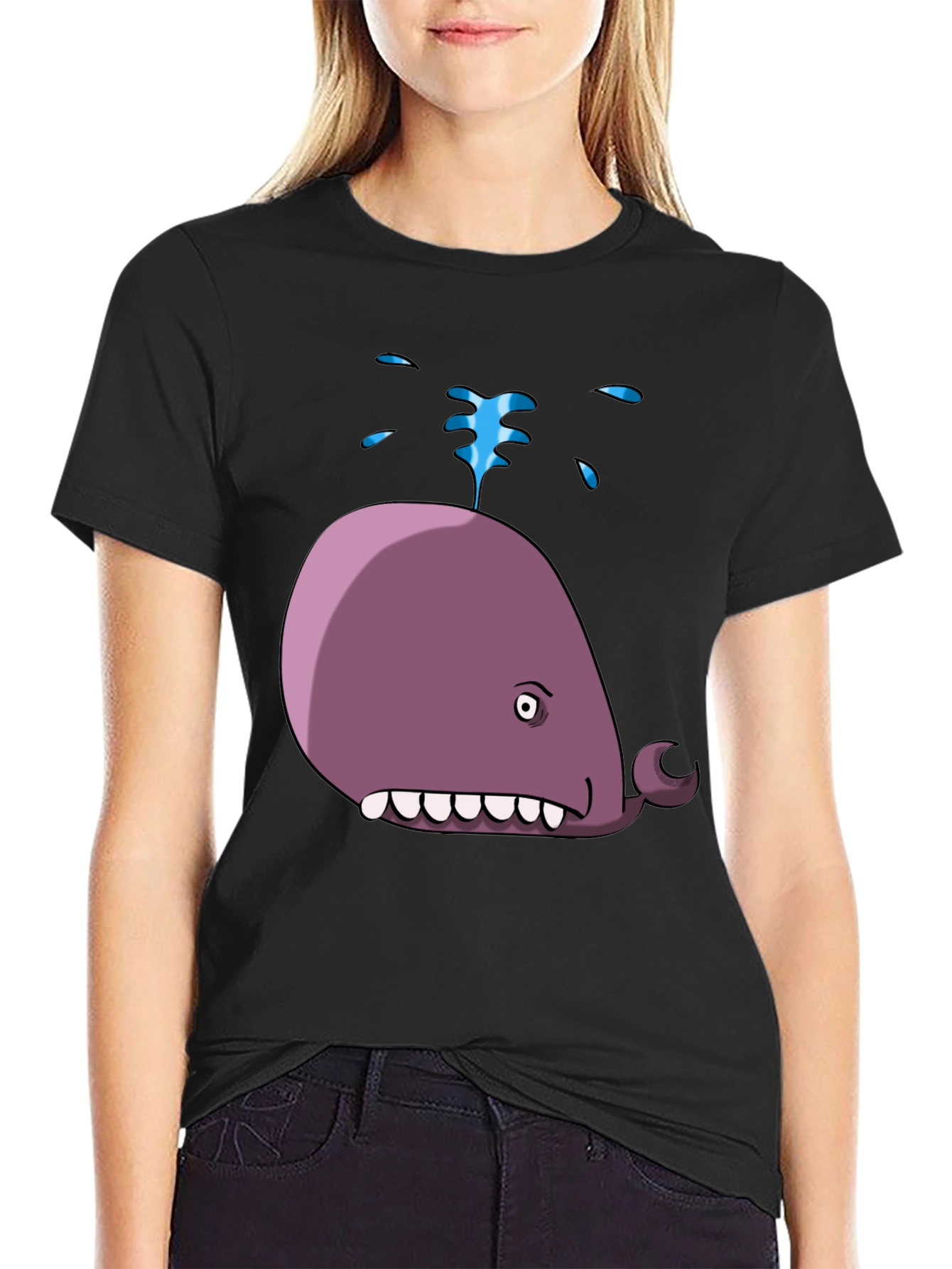 Whimsical Whale Graphic Tee - Fun and Unique Design