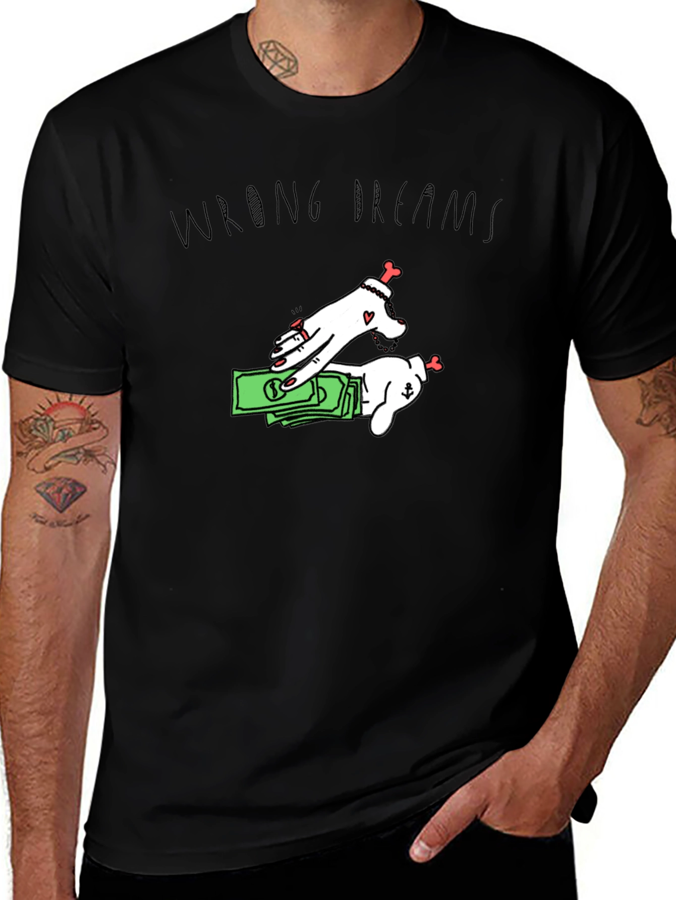 Wrong Dreams Graphic Tee - Black