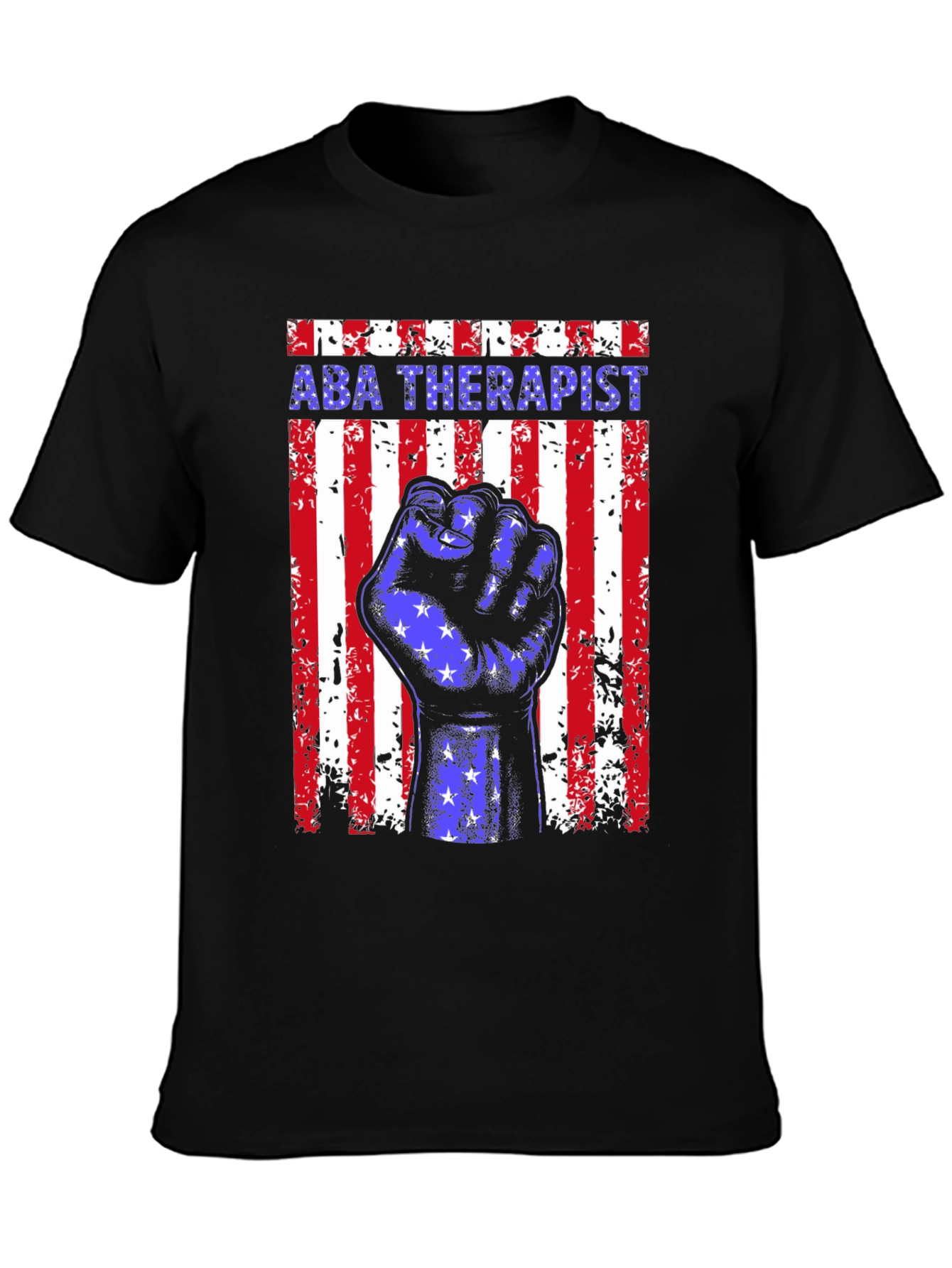 ABA Therapist American Flag Graphic T-Shirt
