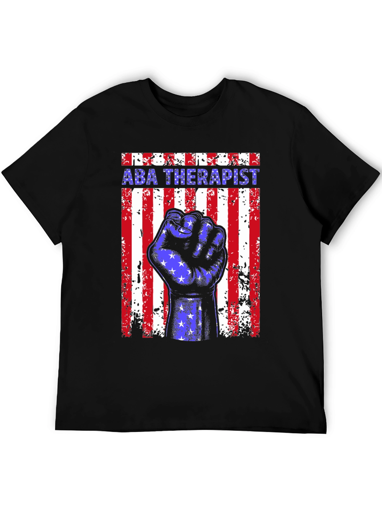 ABA Therapist American Flag Graphic T-Shirt