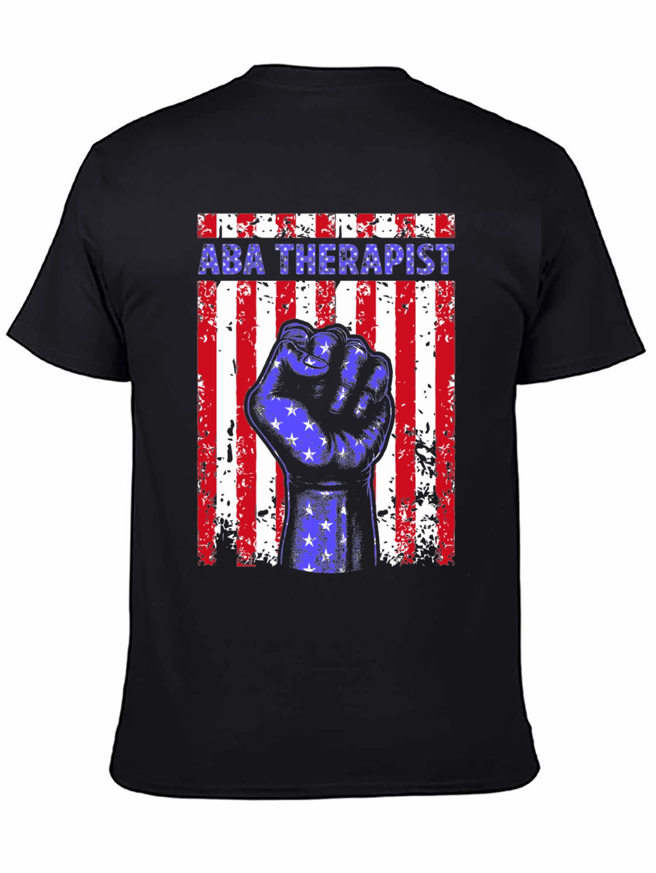 ABA Therapist American Flag Graphic T-Shirt