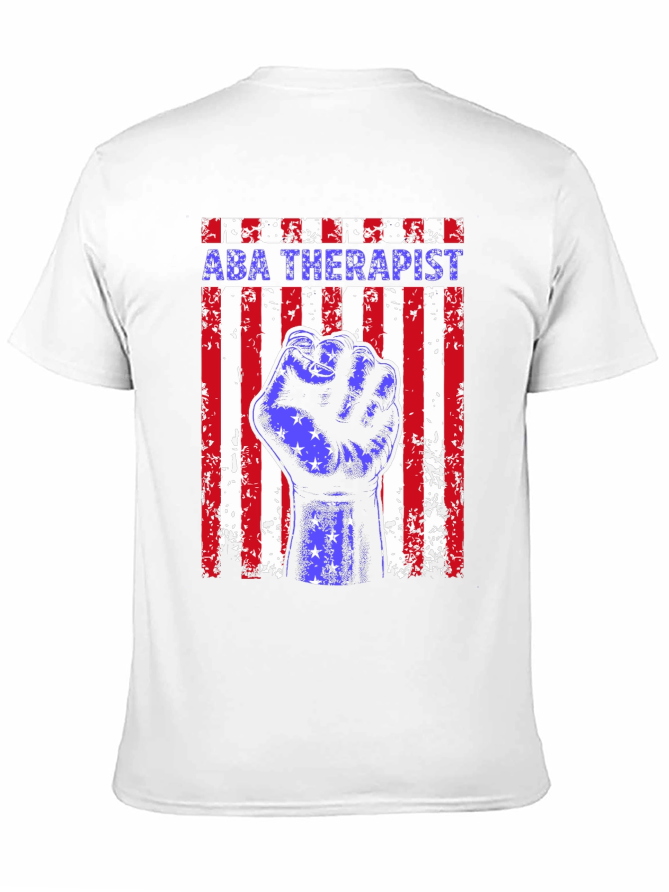 ABA Therapist American Flag Graphic T-Shirt