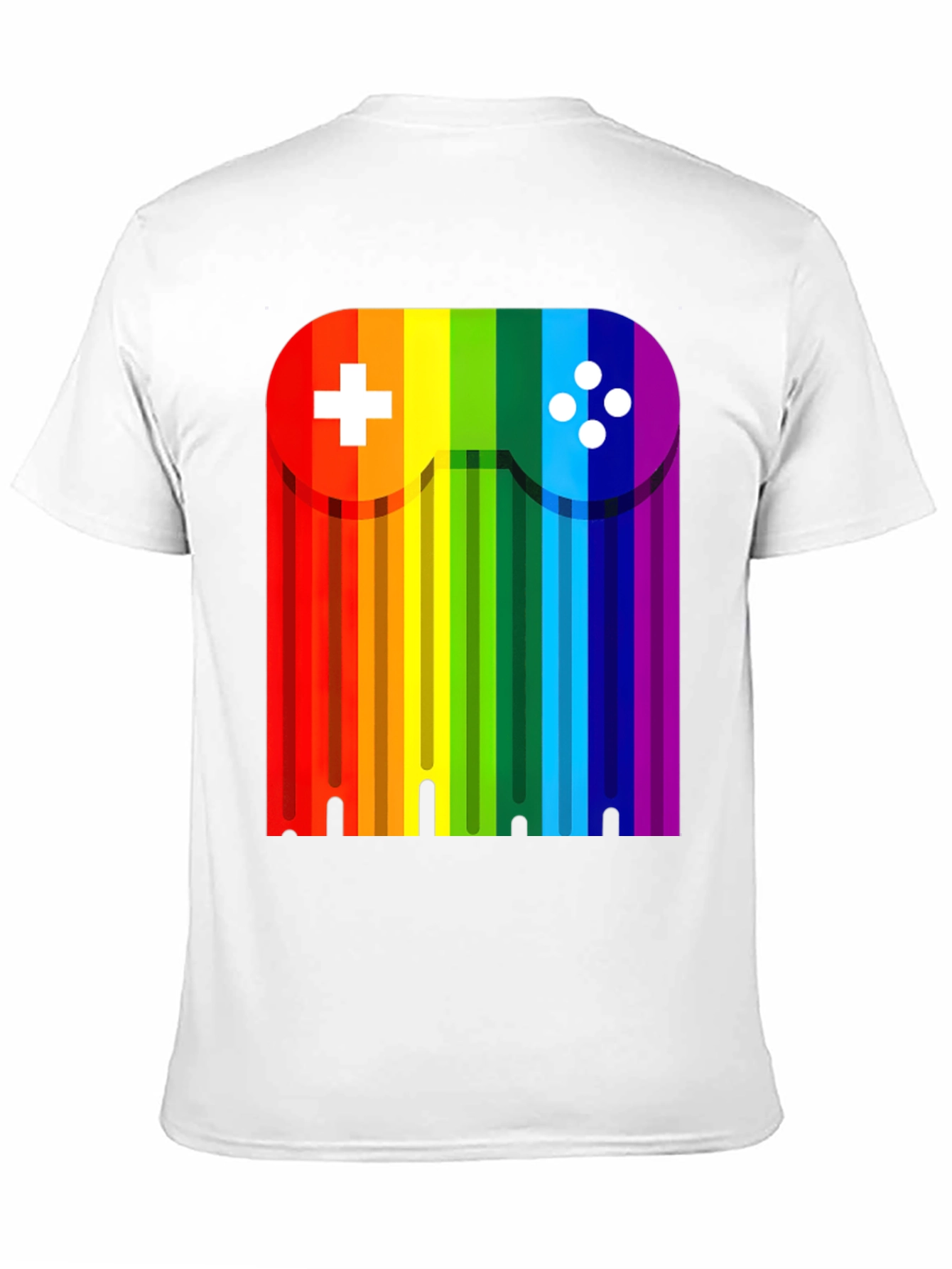 Rainbow Gaming Controller Graphic Tee