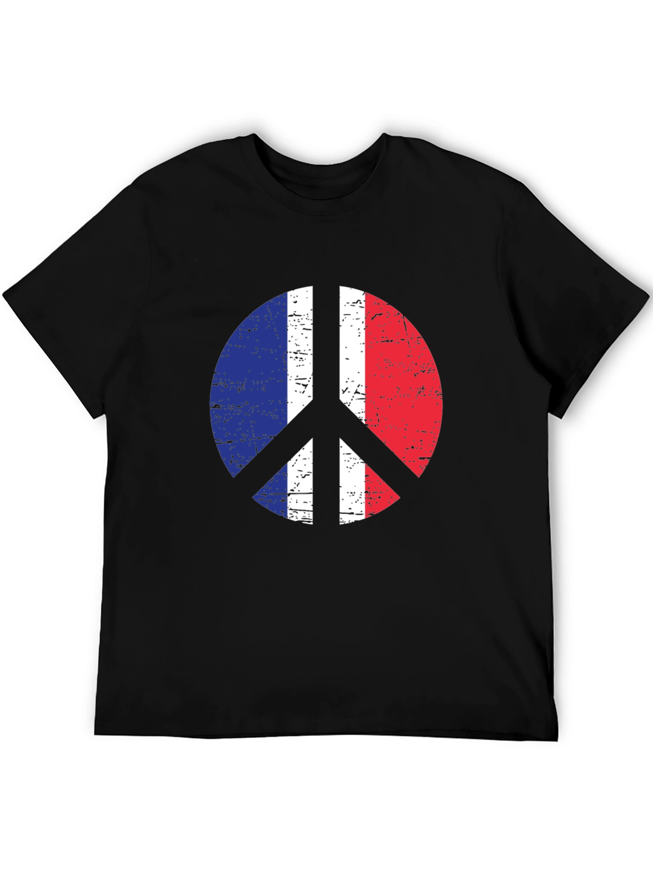 France Flag Peace Sign T-Shirt