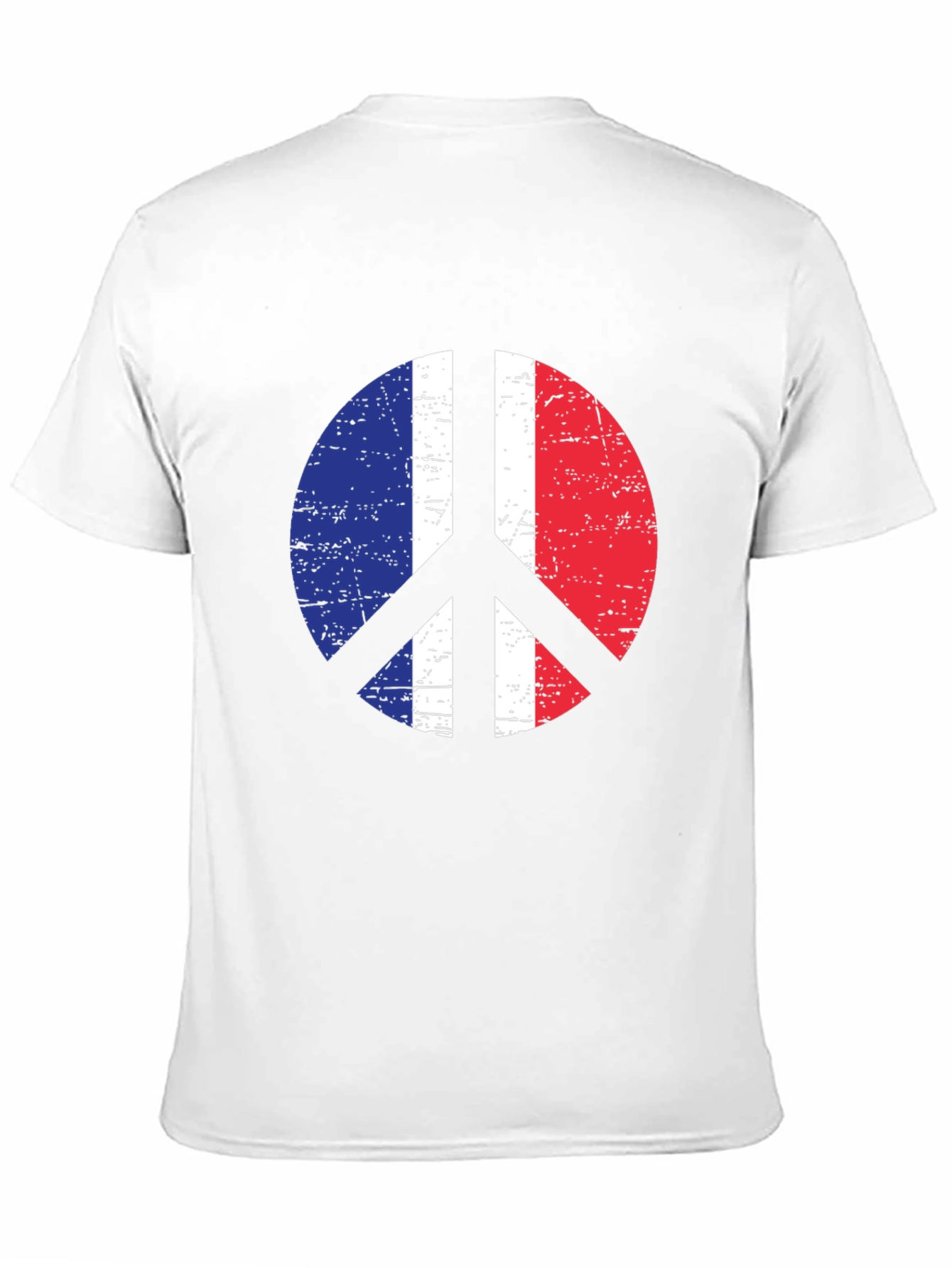 France Flag Peace Sign T-Shirt