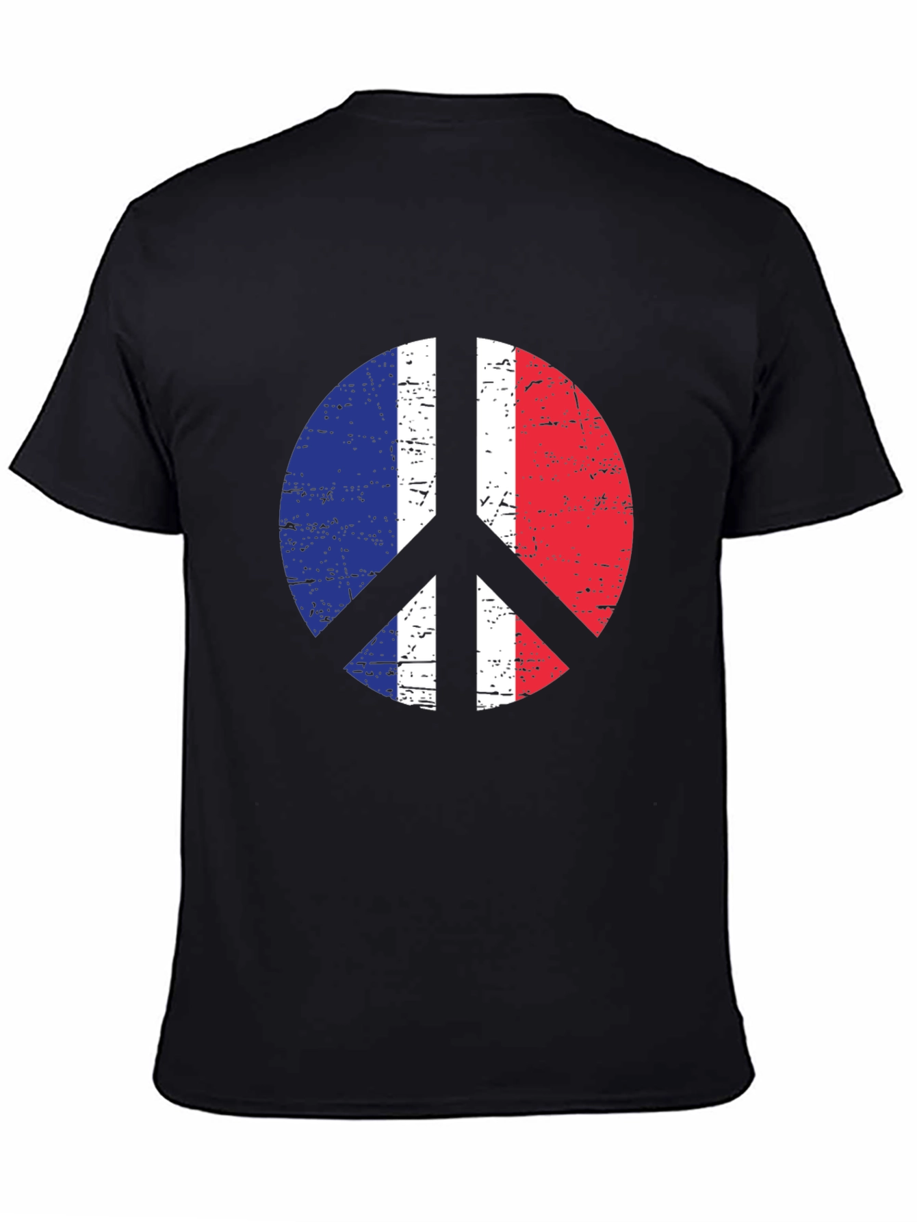 France Flag Peace Sign T-Shirt