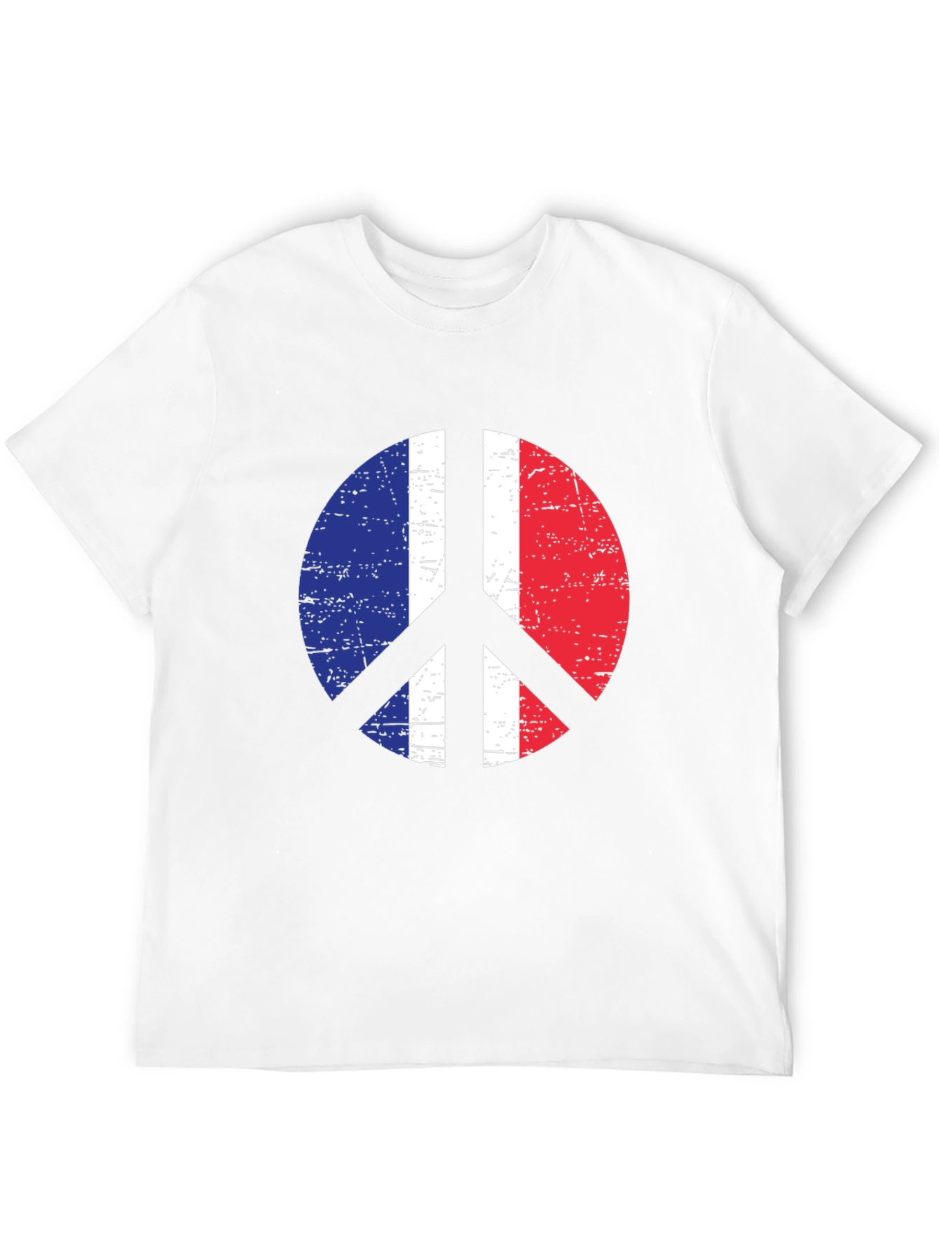 France Flag Peace Sign T-Shirt