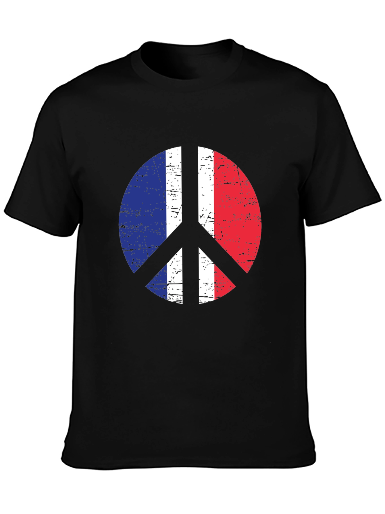 France Flag Peace Sign T-Shirt