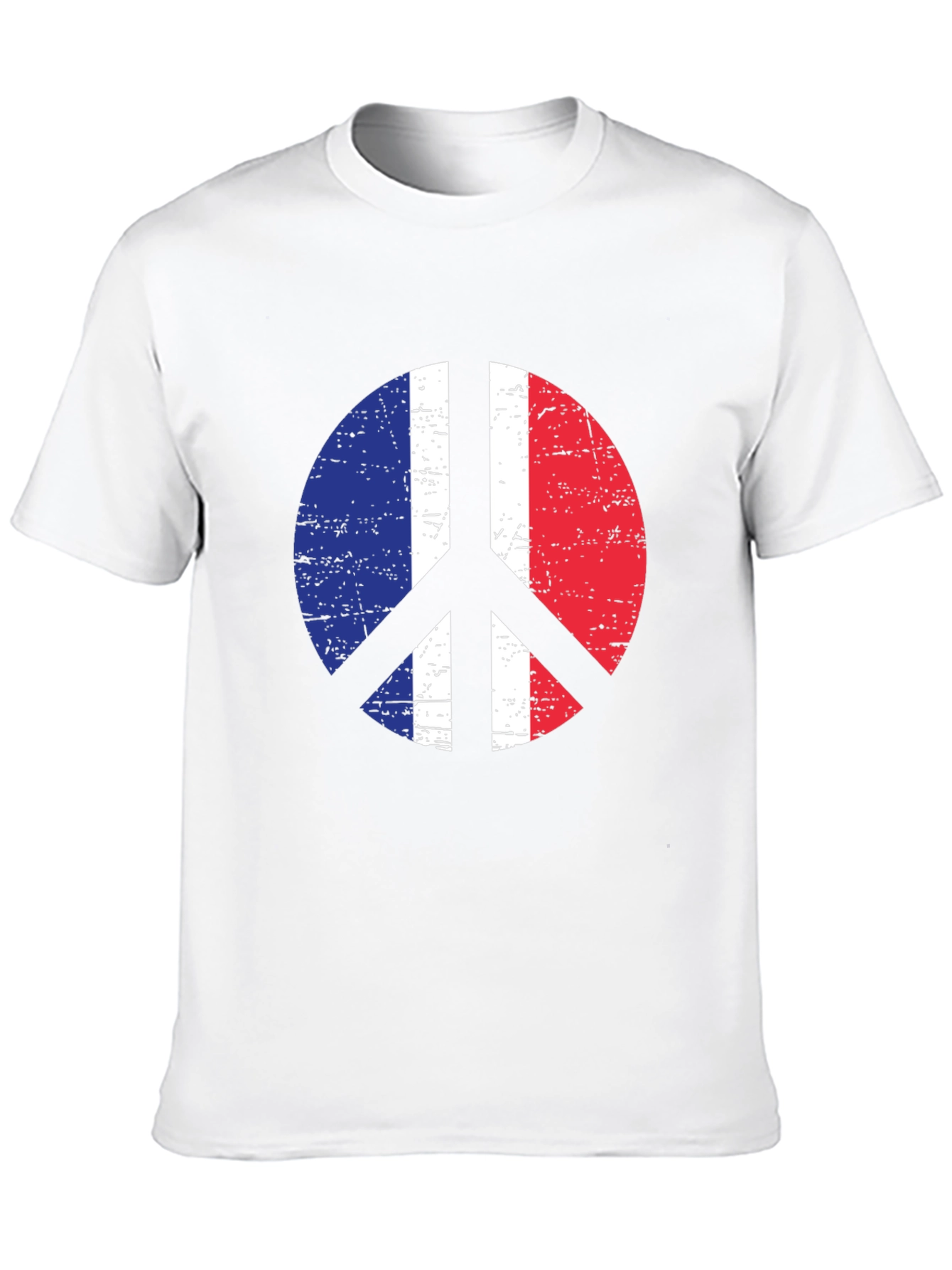 France Flag Peace Sign T-Shirt