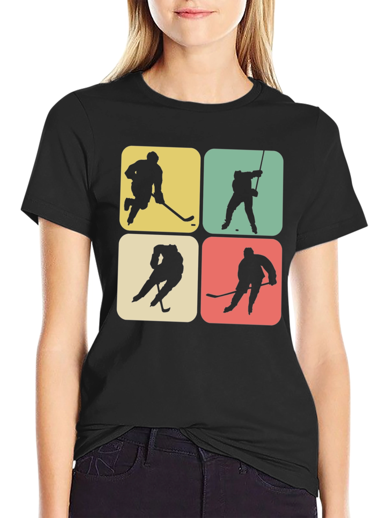 Retro Hockey Silhouette T-Shirt