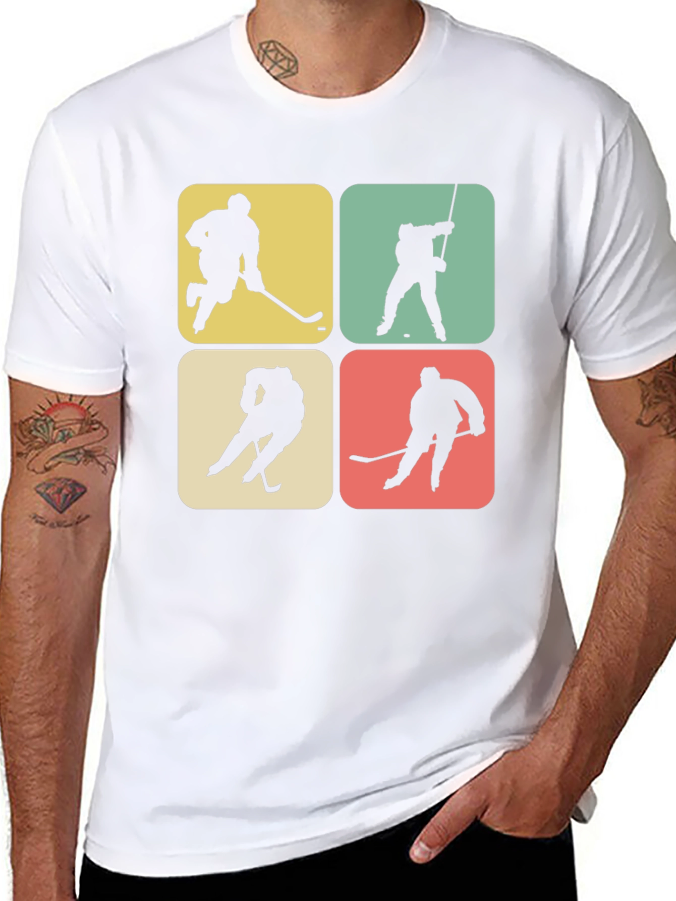 Retro Hockey Silhouette T-Shirt
