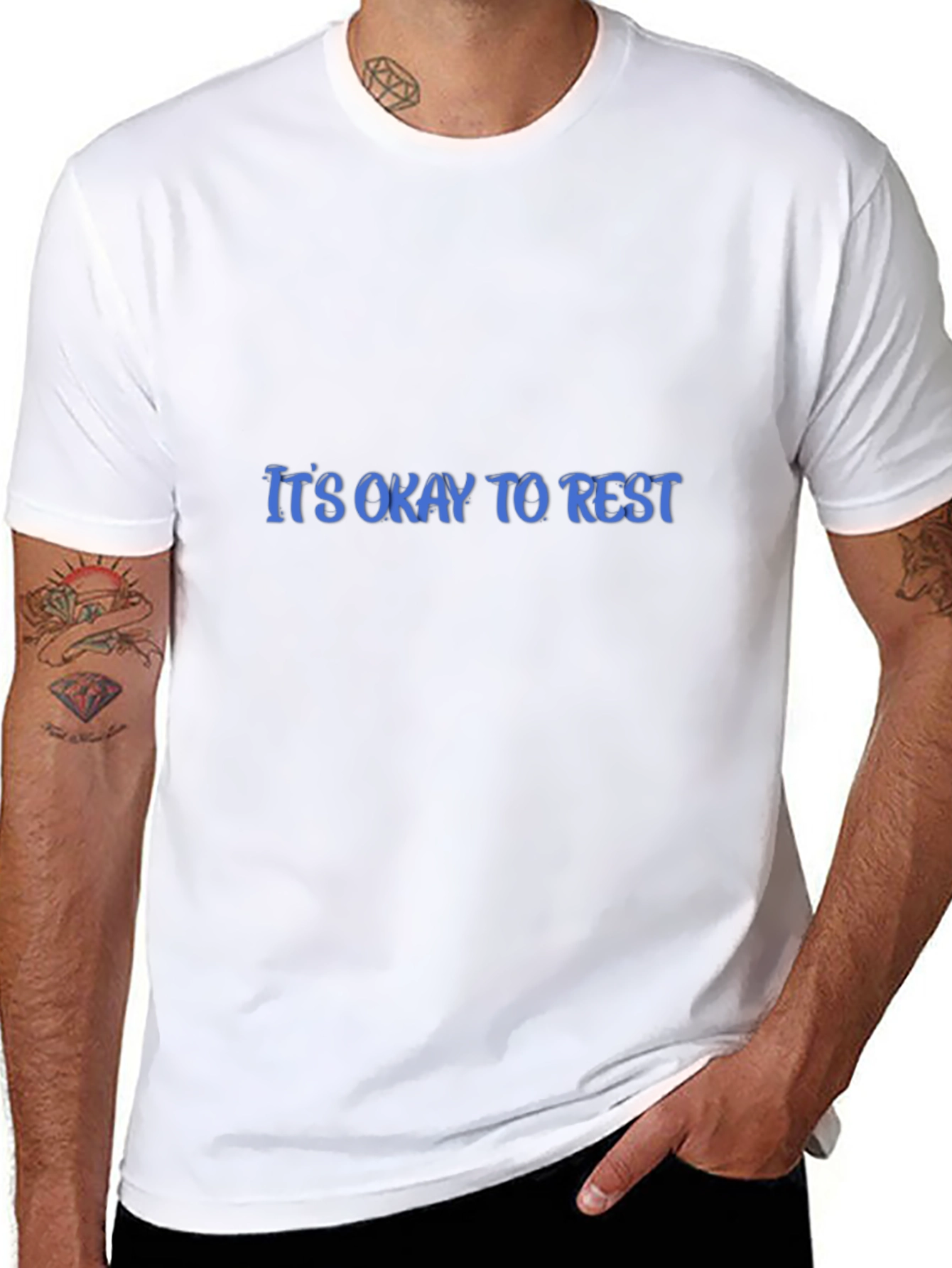 Its Okay to Rest Black Graphic Tee