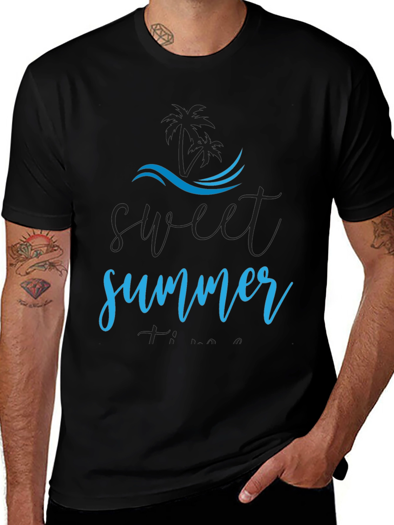 Sweet Summer Black T-Shirt