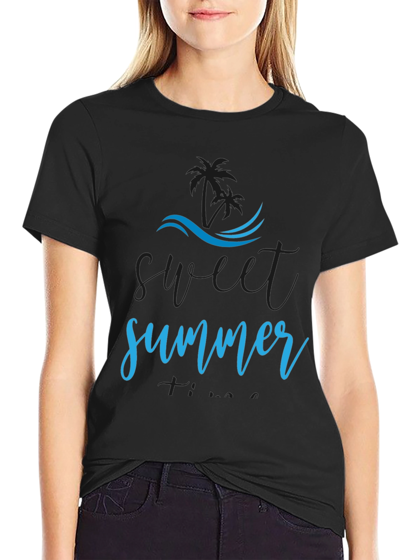 Sweet Summer Black T-Shirt
