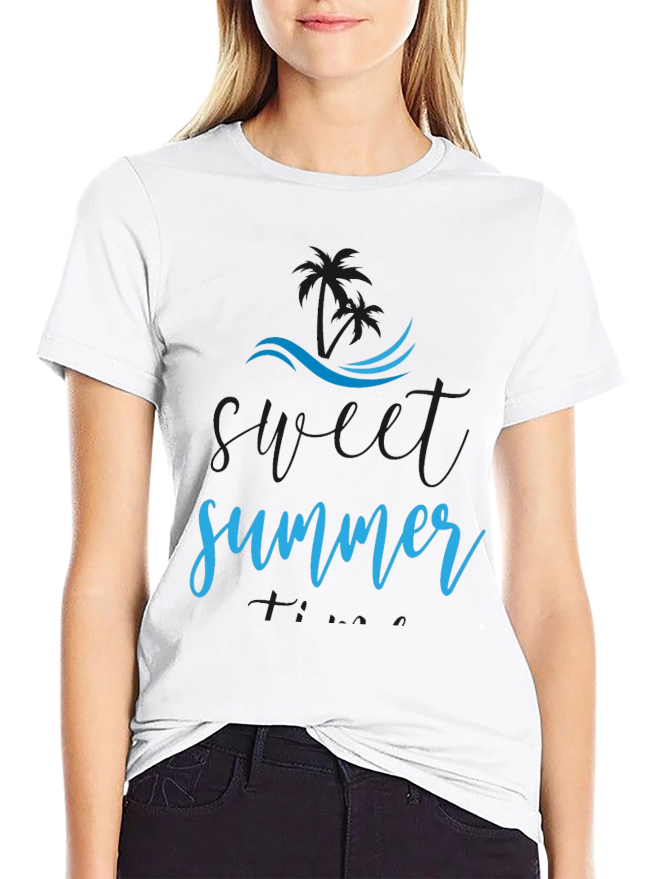 Sweet Summer Black T-Shirt