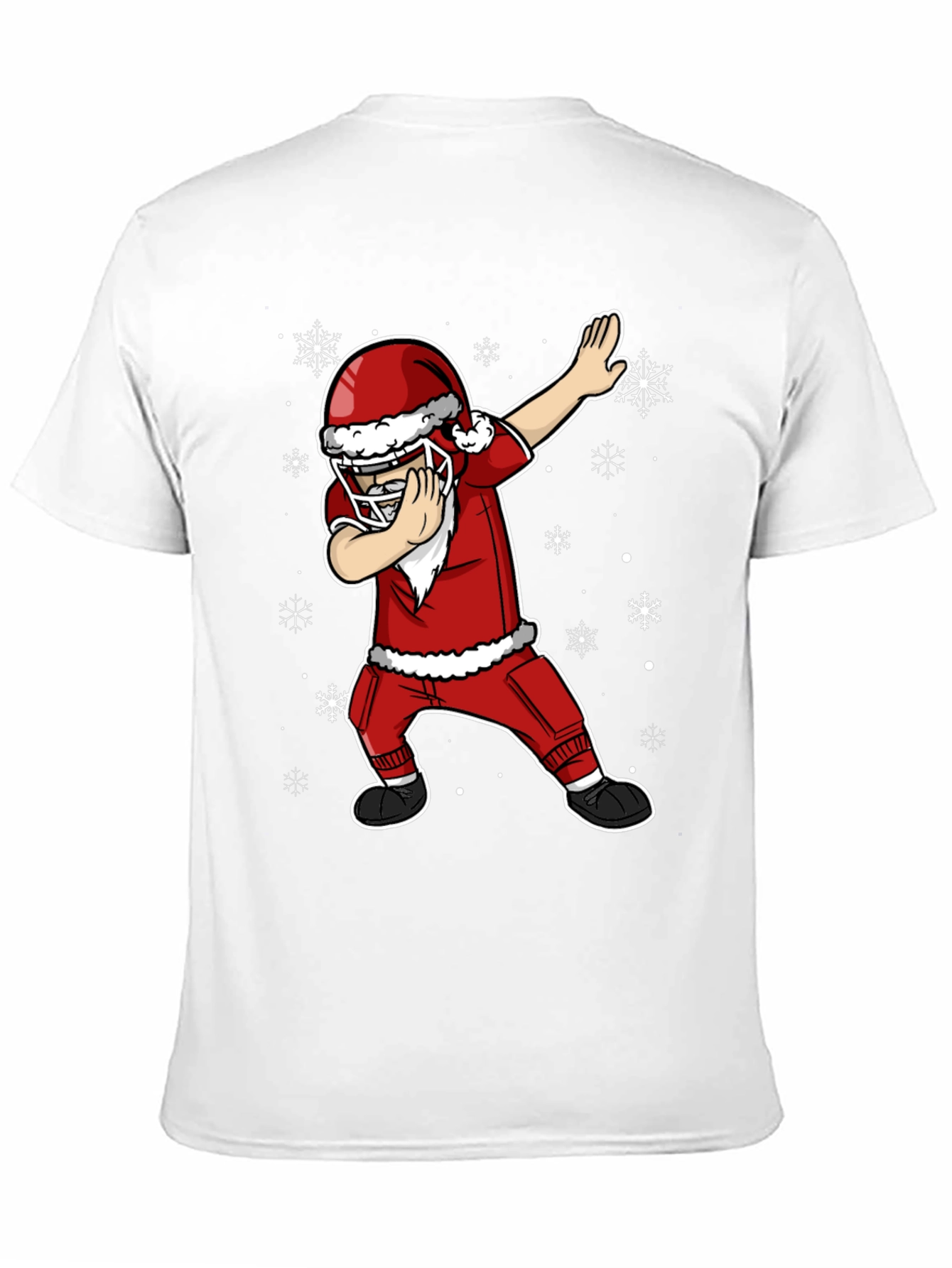 Festive Football Santa Dabbing T-Shirt