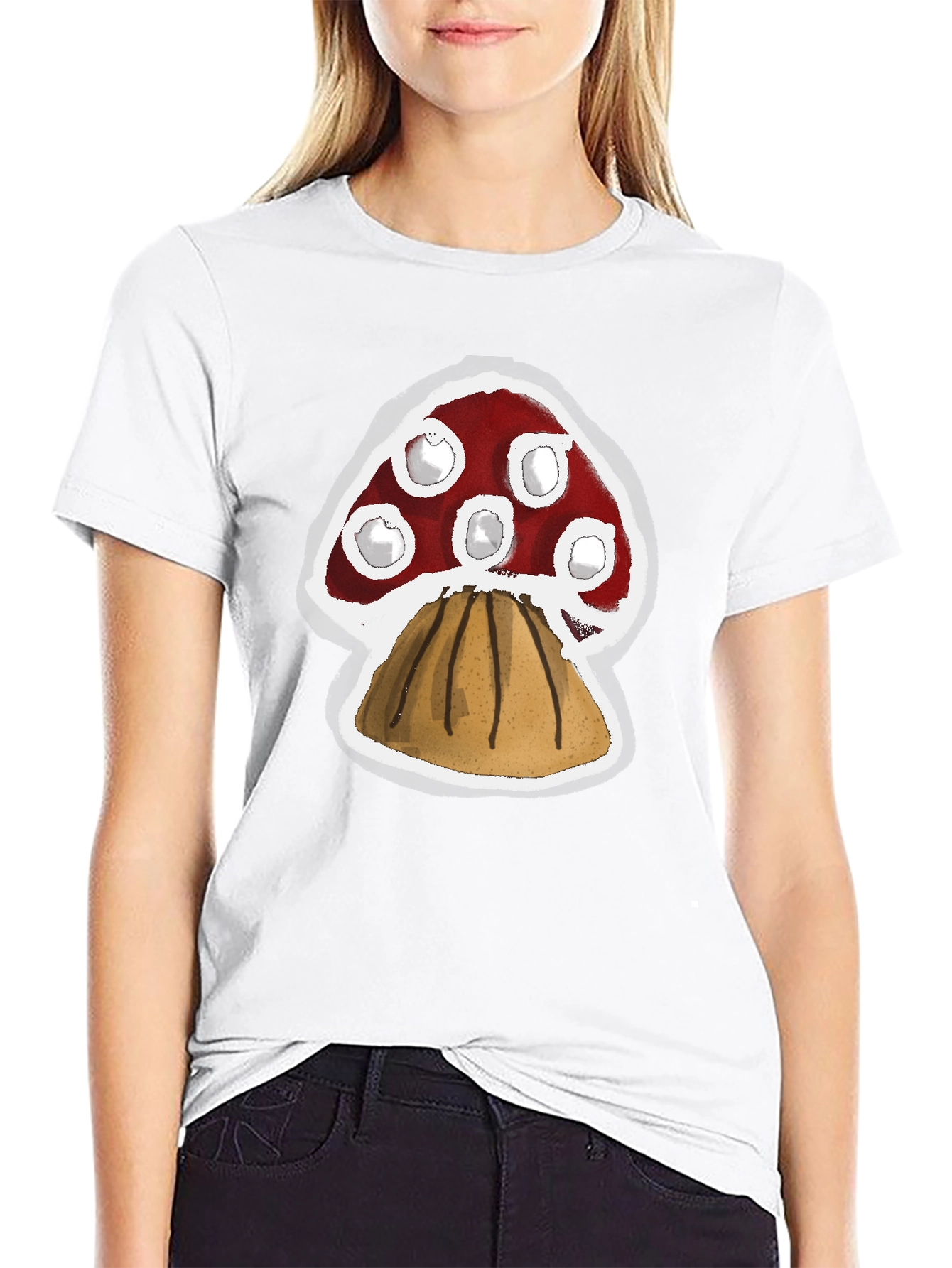 Mushroom Graphic Tee - Funky Style