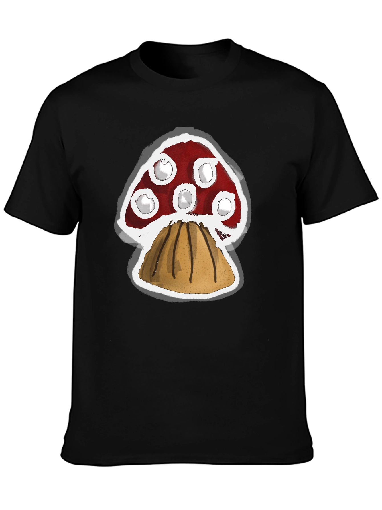 Mushroom Graphic Tee - Funky Style