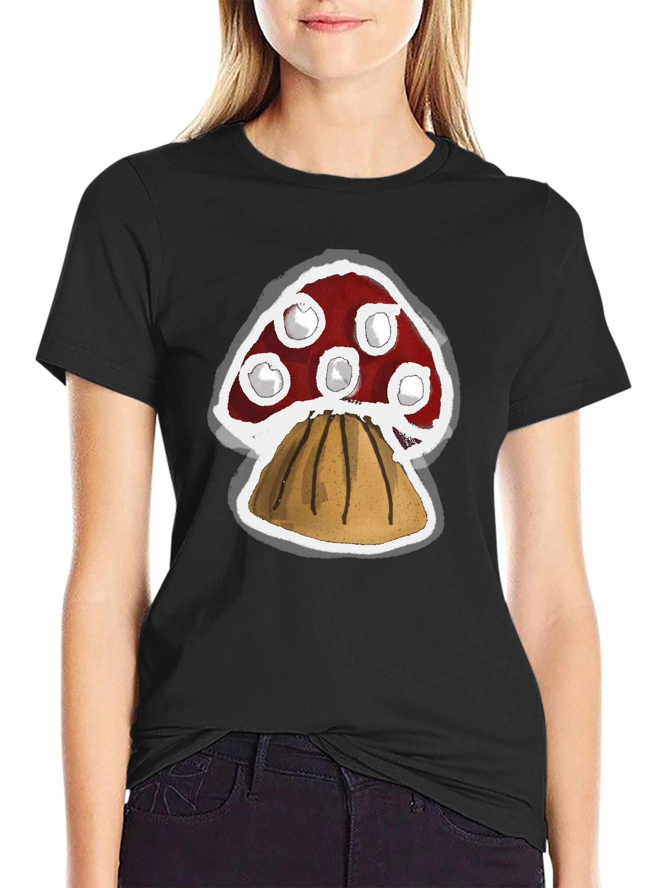 Mushroom Graphic Tee - Funky Style
