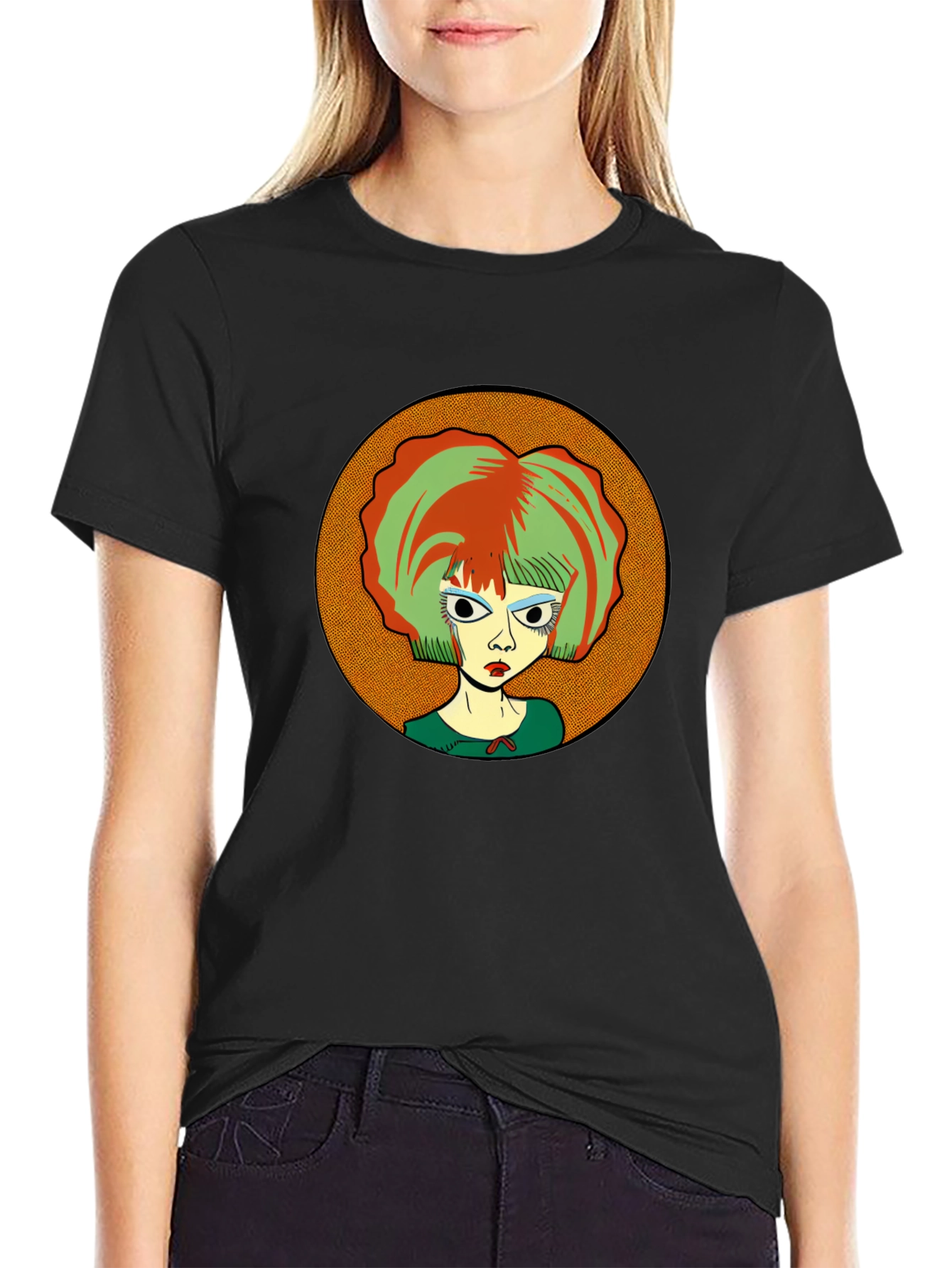 Unique Graphic Print T-Shirt - Edgy Style